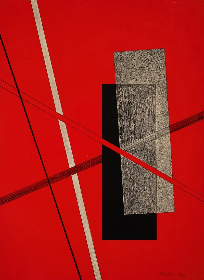 Konstruktion Iv Wall Art by László Moholy-Nagy - Canvas Print