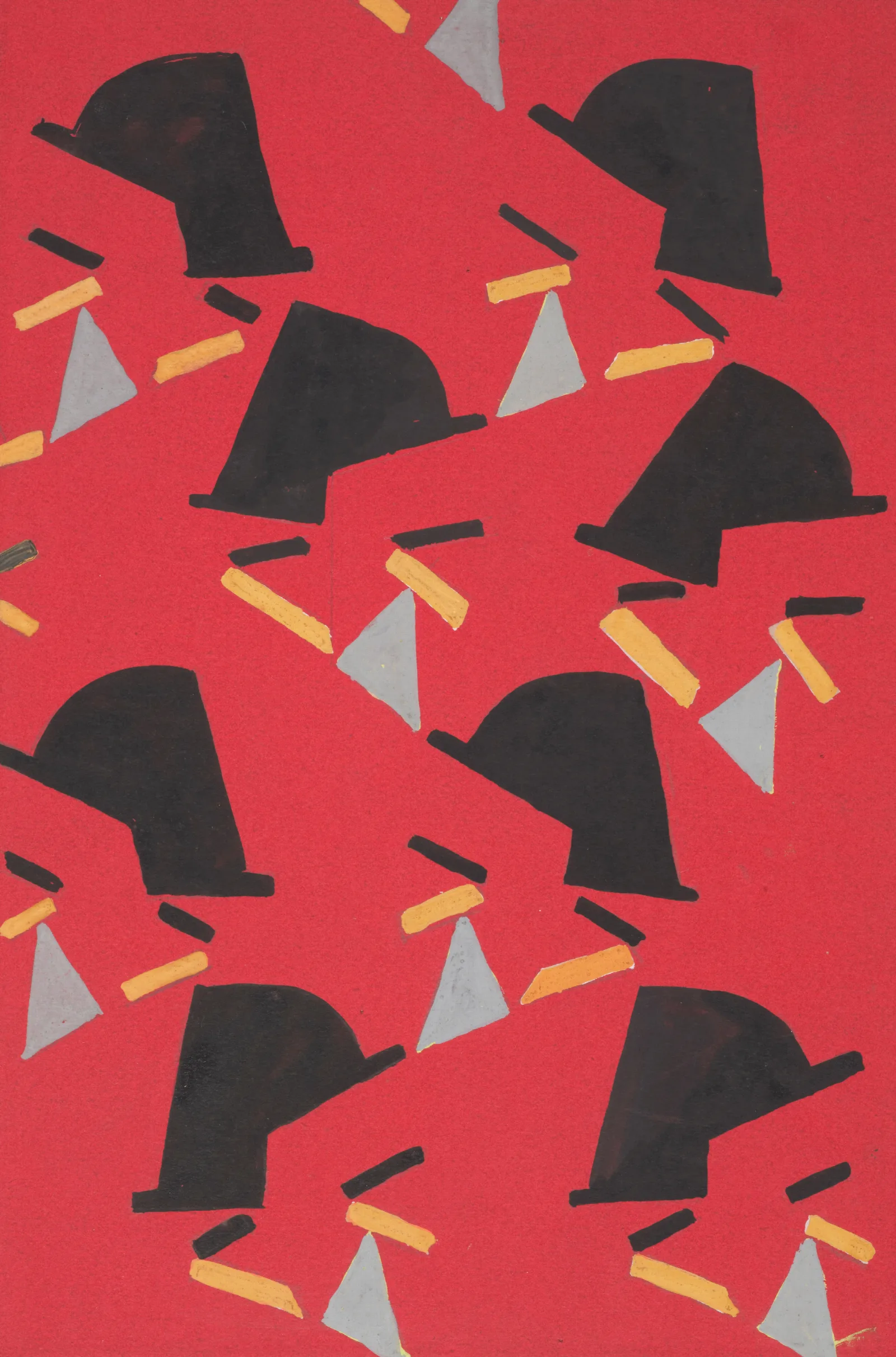 Abstract Textile Design No Ii by Frances Hodgkins (1940) Wall Art by Frances Hodgkins - Canvas Print