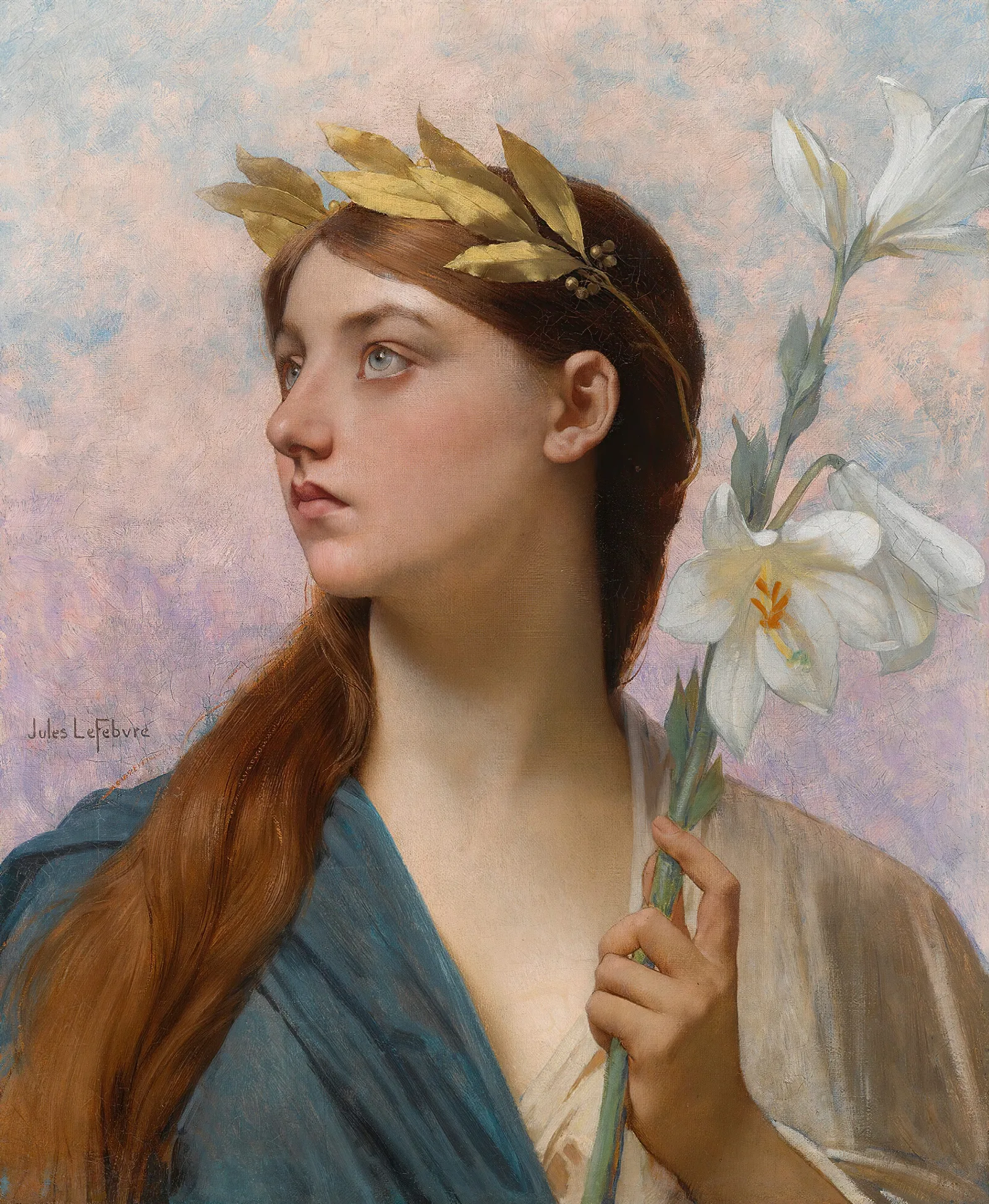 An Allegory Of Victory Wall Art by Jules Joseph Lefebvre - Canvas Print