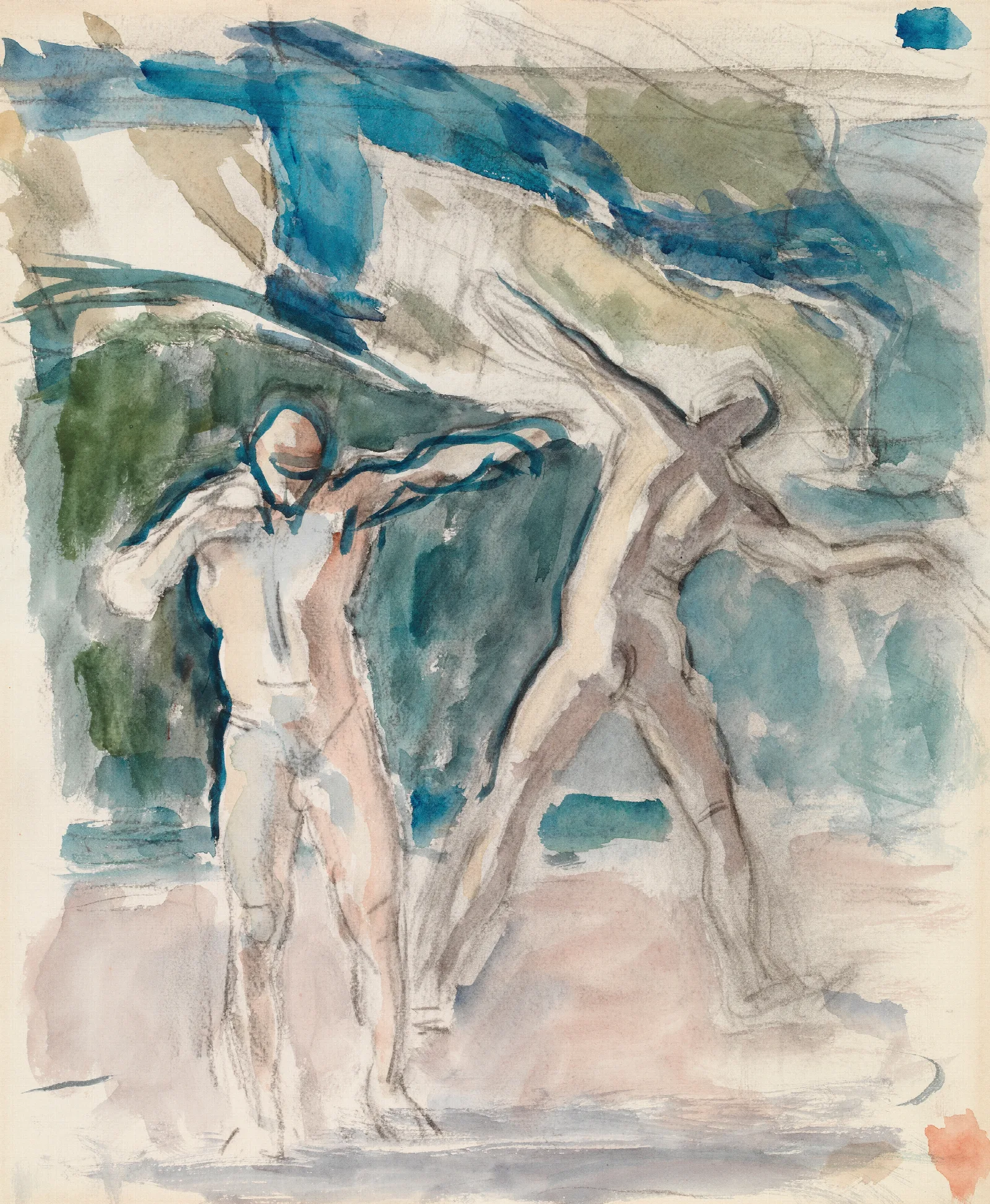 Two Men 3 Wall Art by Magnus Enckell - Canvas Print