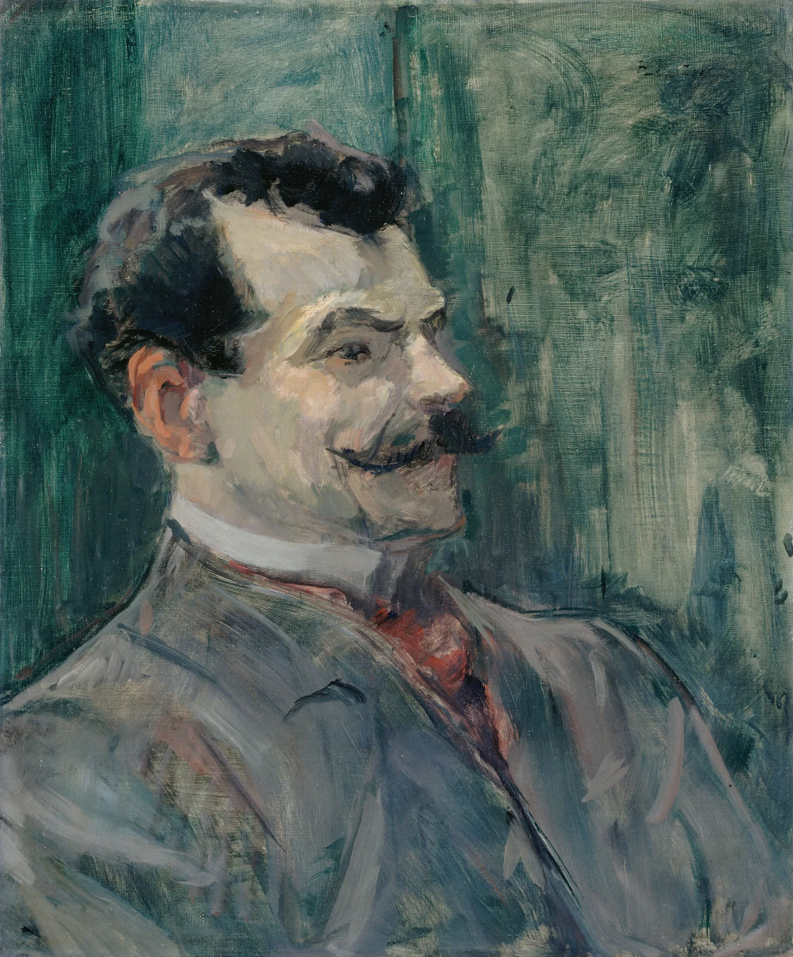 Portrait De Andre Rivoire Wall Art by Henri de Toulouse-Lautrec - Canvas Print