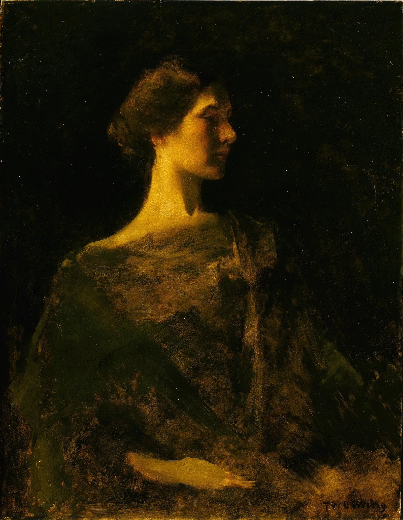 Alma Wall Art by Thomas Wilmer Dewing - Canvas Print