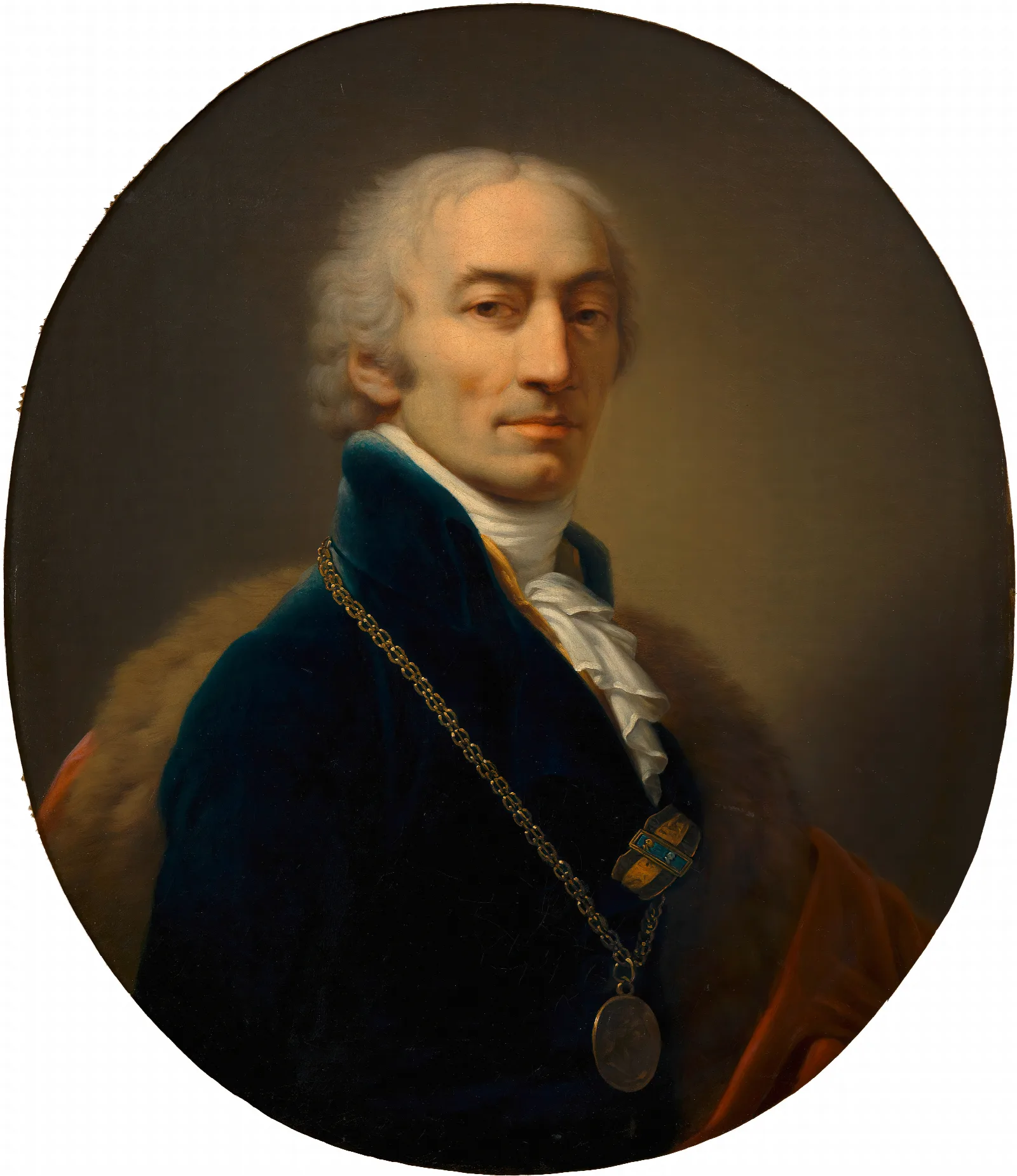 Michael Mayer Hofquartierbuchverwalter Wall Art by Johann Baptist von Lampi the Elder - Canvas Print