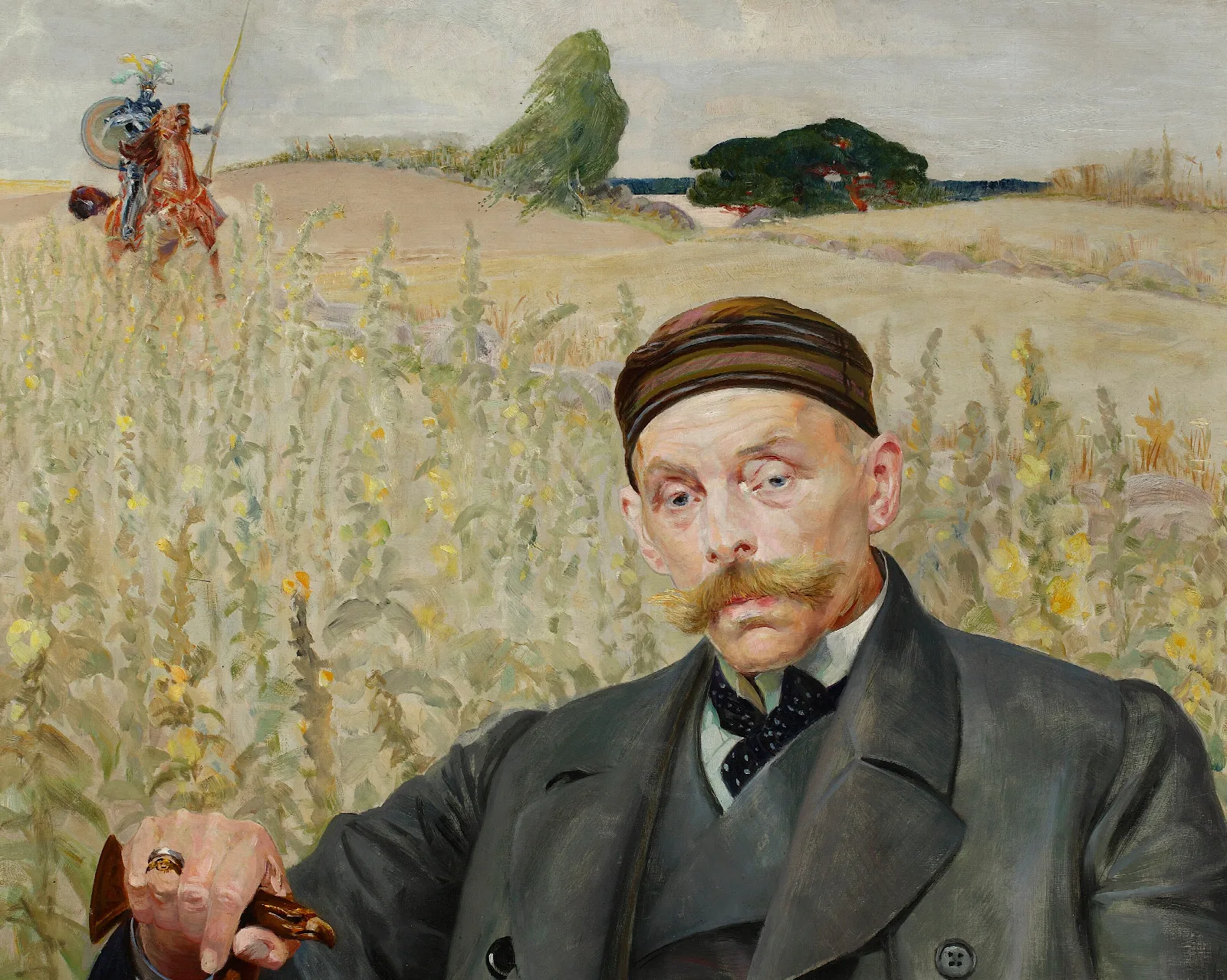 Portrait Of Waclaw Karczewski Wall Art by Jacek Malczewski - Canvas Print