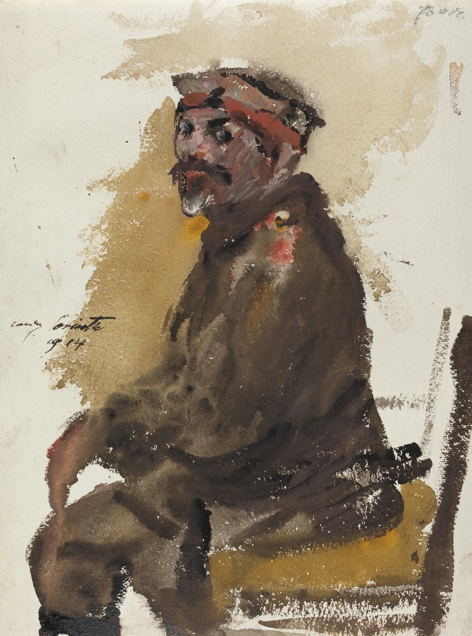 Hermann Struck In Uniform 2 Wall Art by Lovis Corinth - Canvas Print