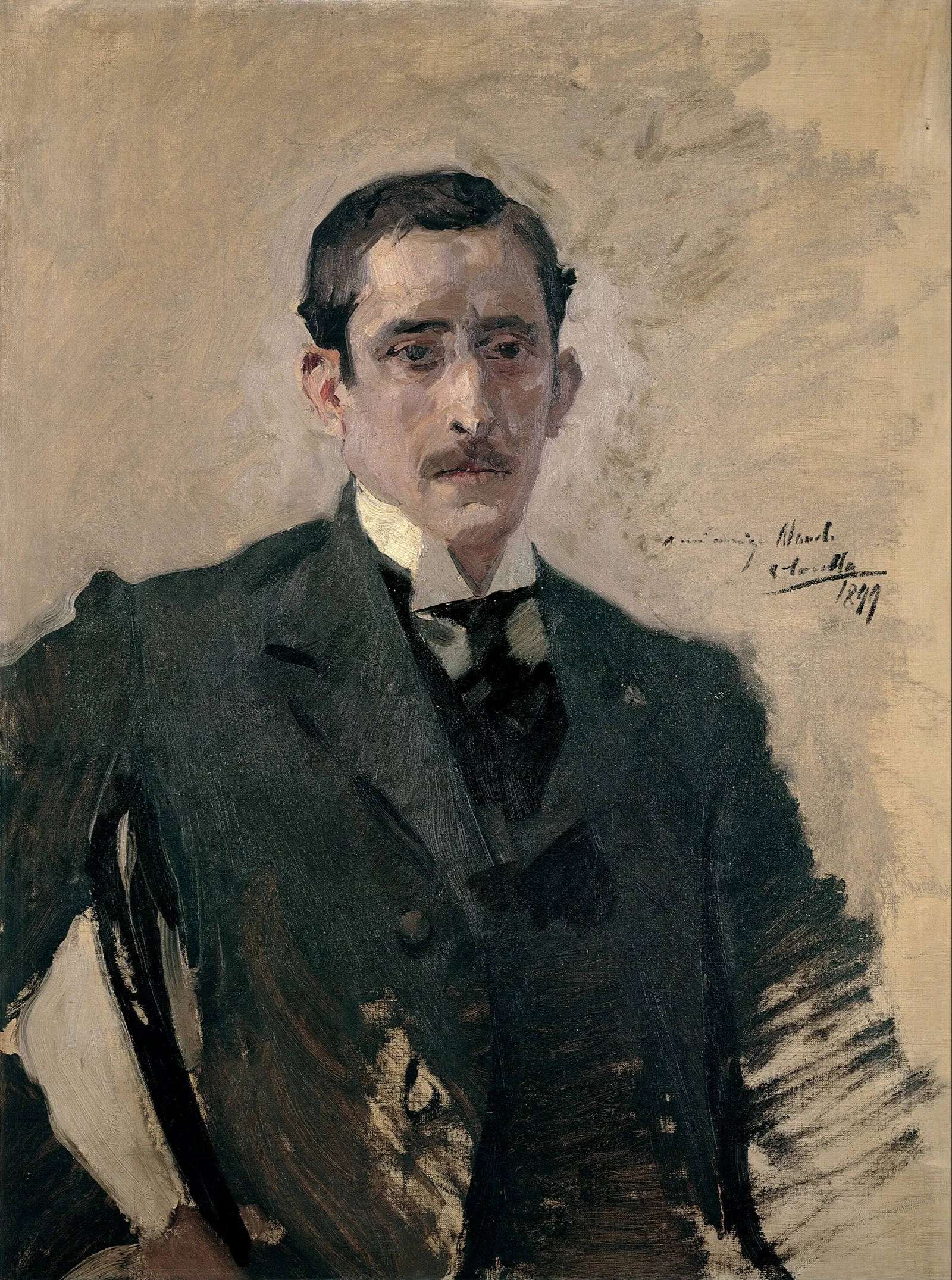 Portrait 2 Wall Art by Joaquín Sorolla - Canvas Print