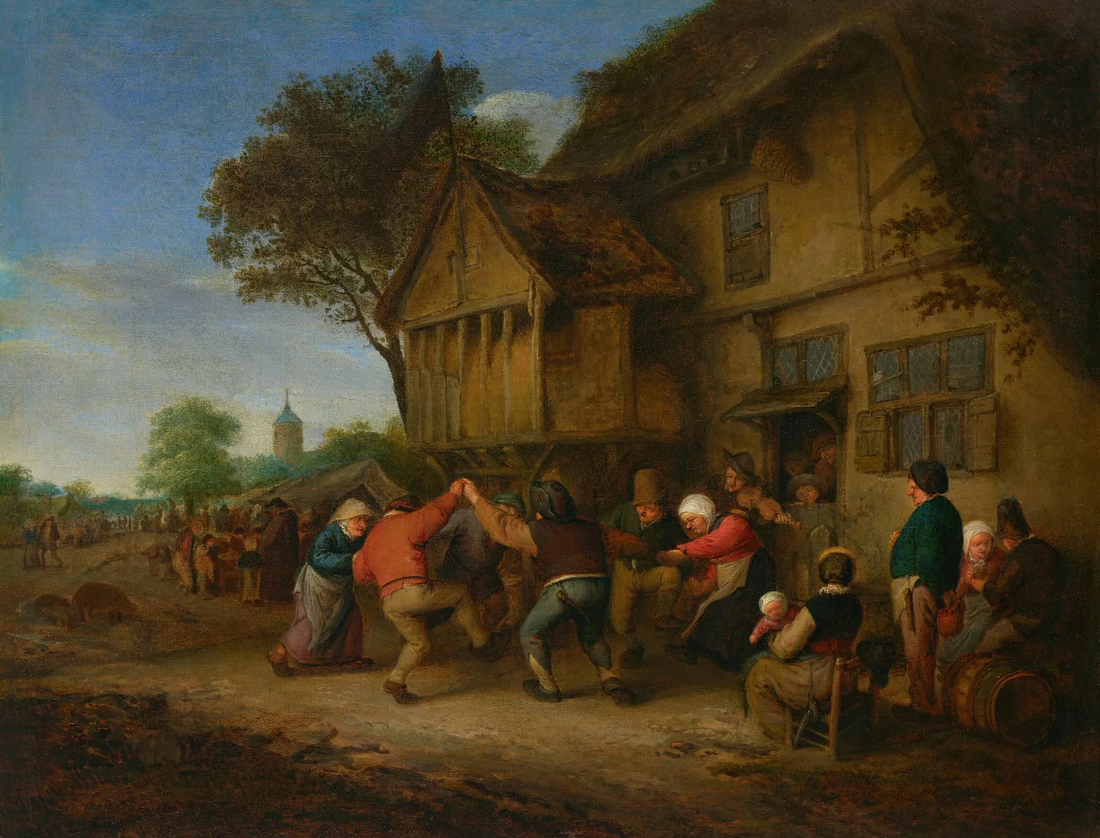 A Kermesse Wall Art by Adriaen van Ostade - Canvas Print