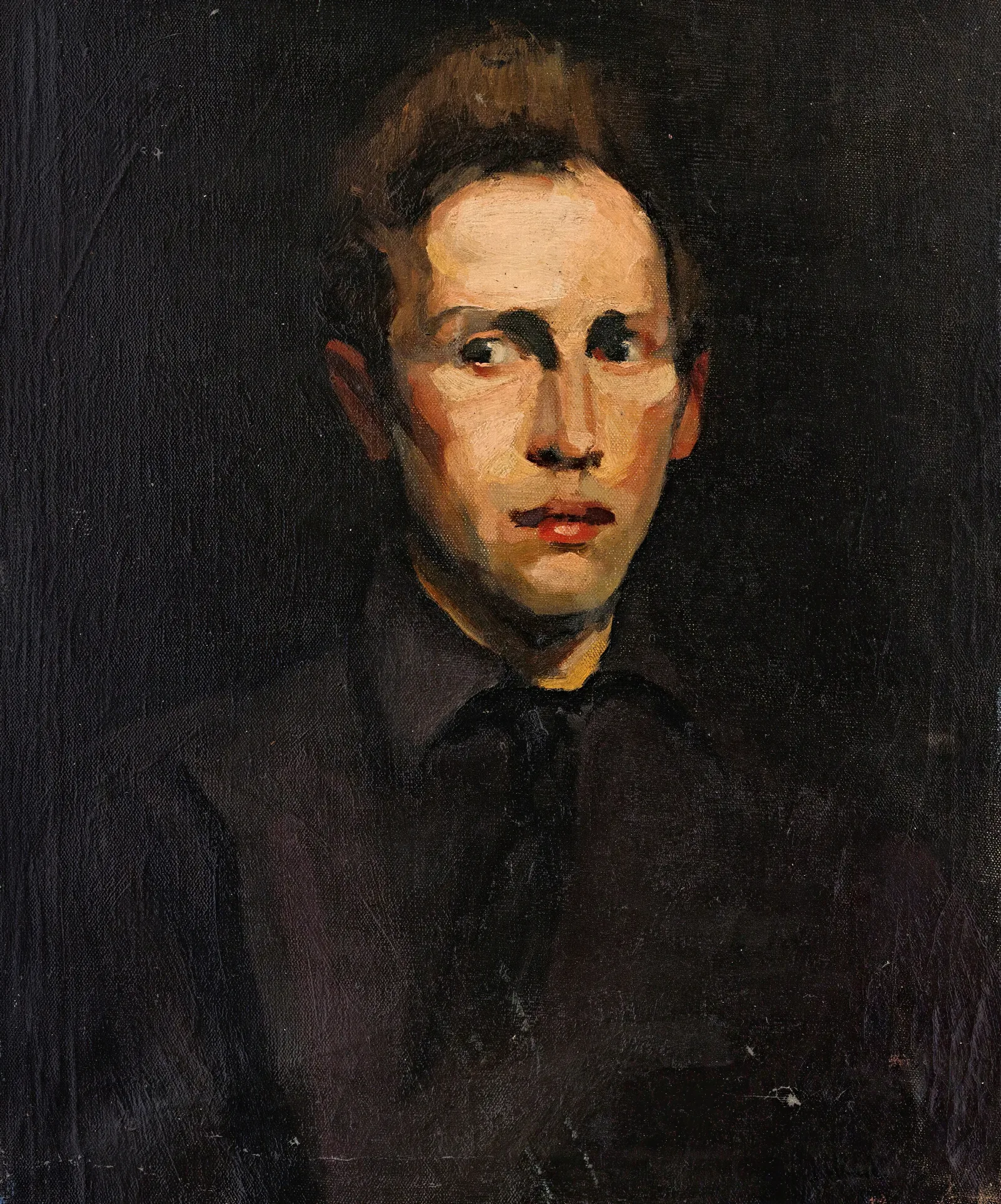 Portrait Of A Young Man 30 Wall Art by George Wesley Bellows - Canvas Print