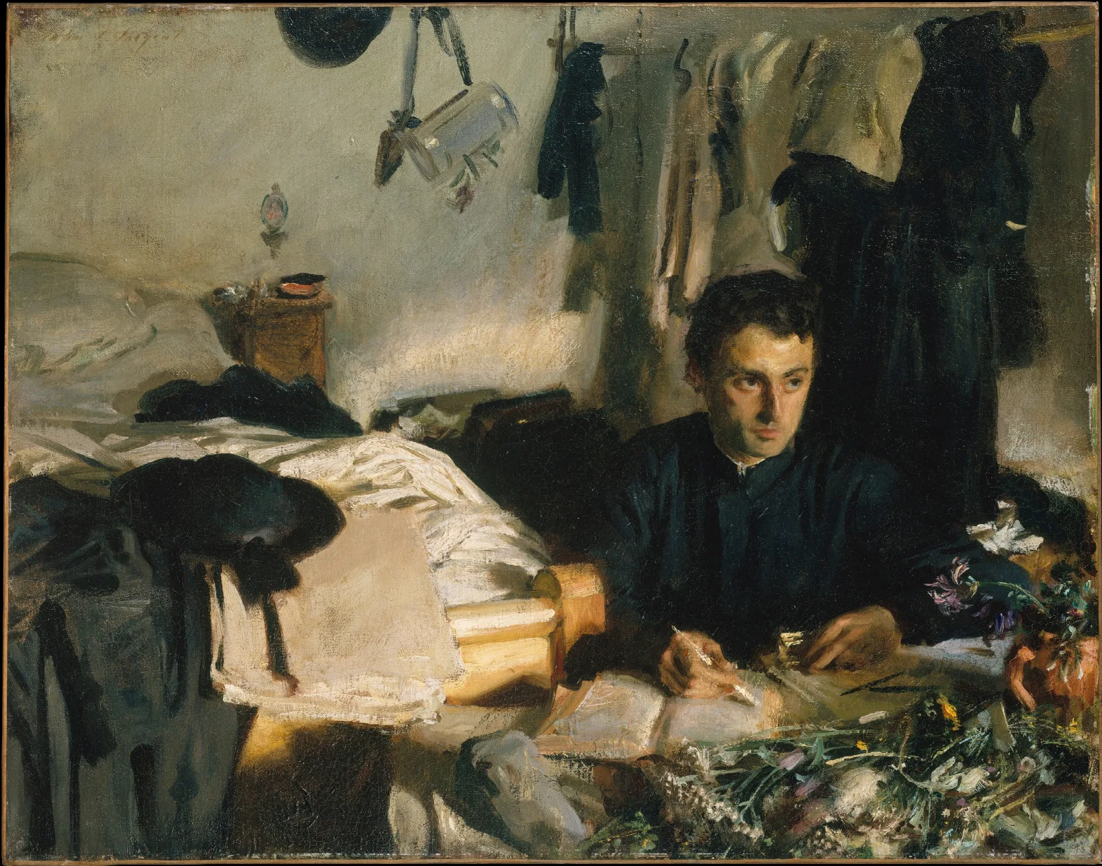 Padre Sebastiano Wall Art by John Singer Sargent - Canvas Print