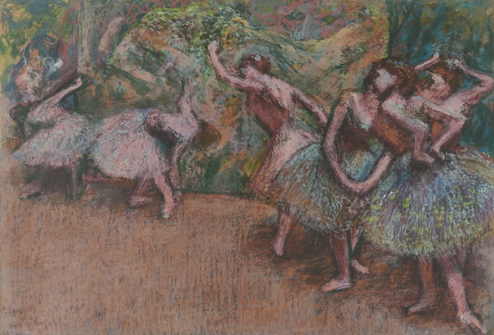 Ballet Scene Wall Art by Edgar Degas - Canvas Print
