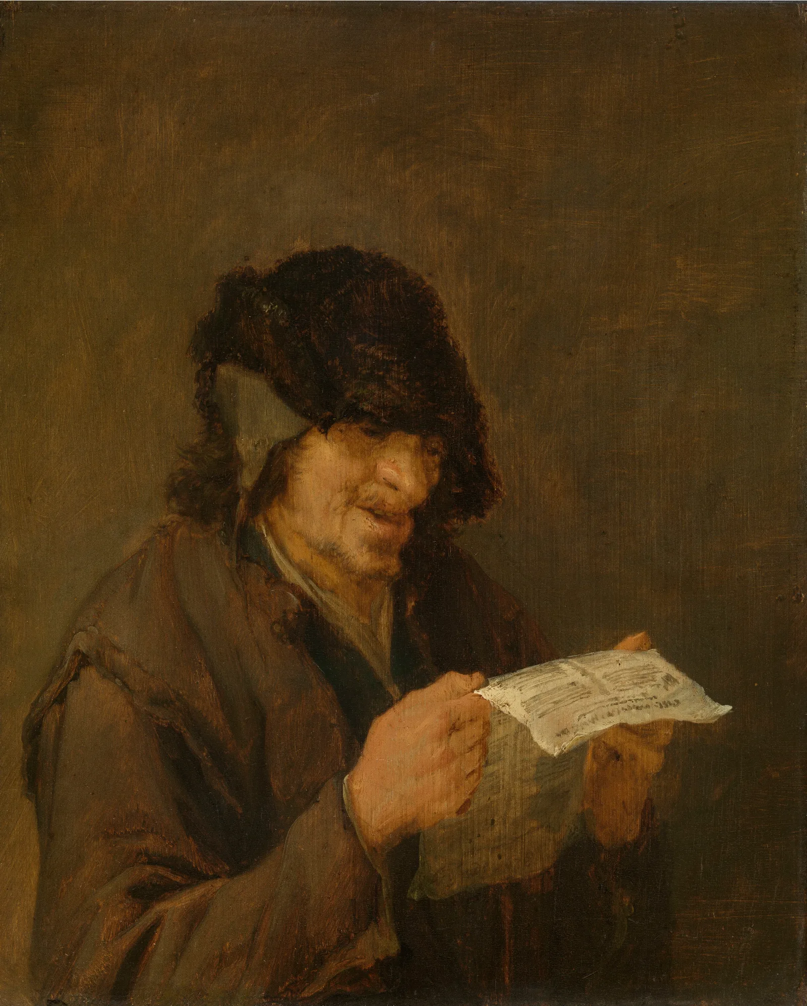 Man Singing Wall Art by Adriaen van Ostade - Canvas Print
