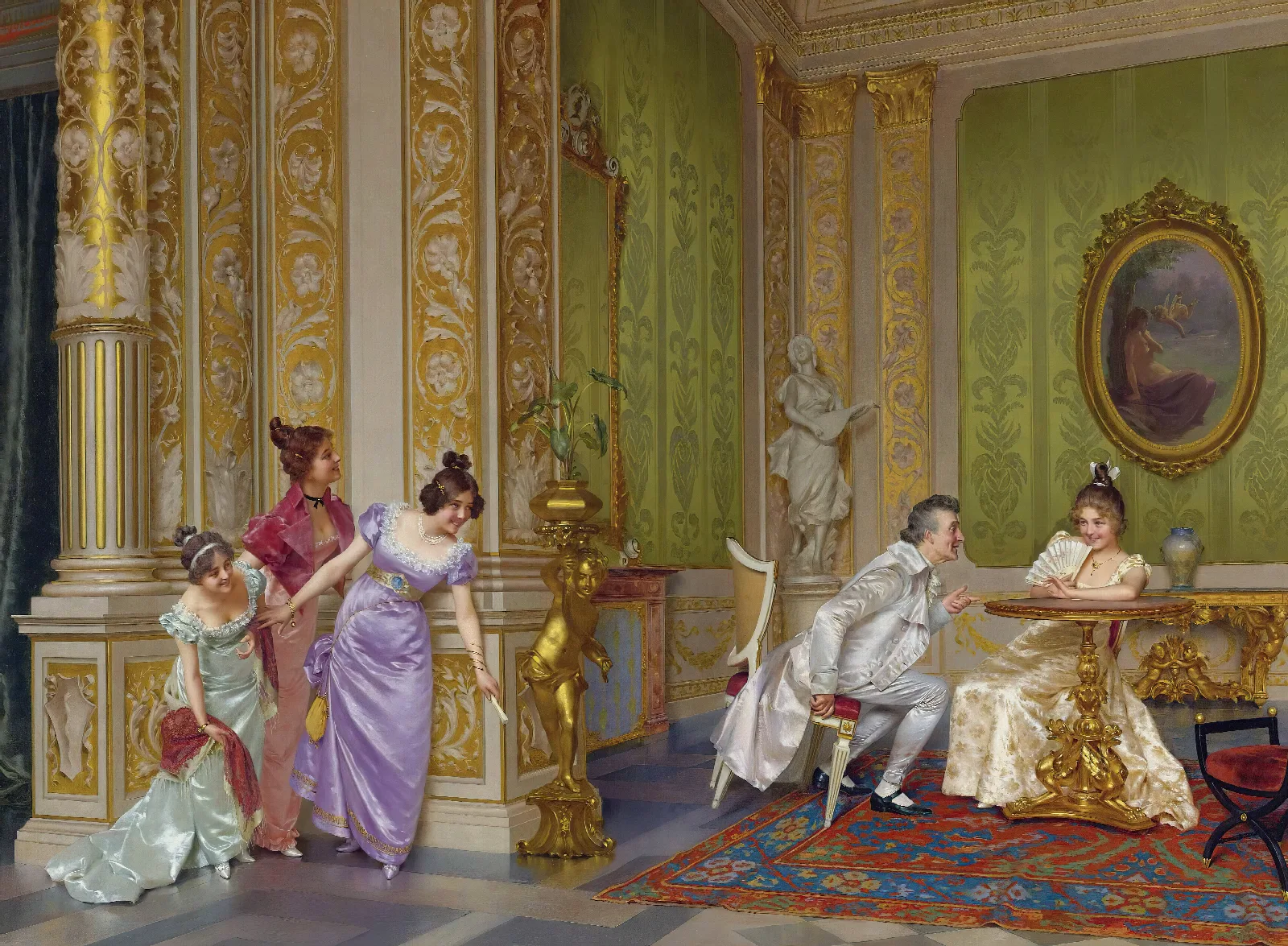 The Unseen Audience Wall Art by Vittorio Reggianini - Canvas Print