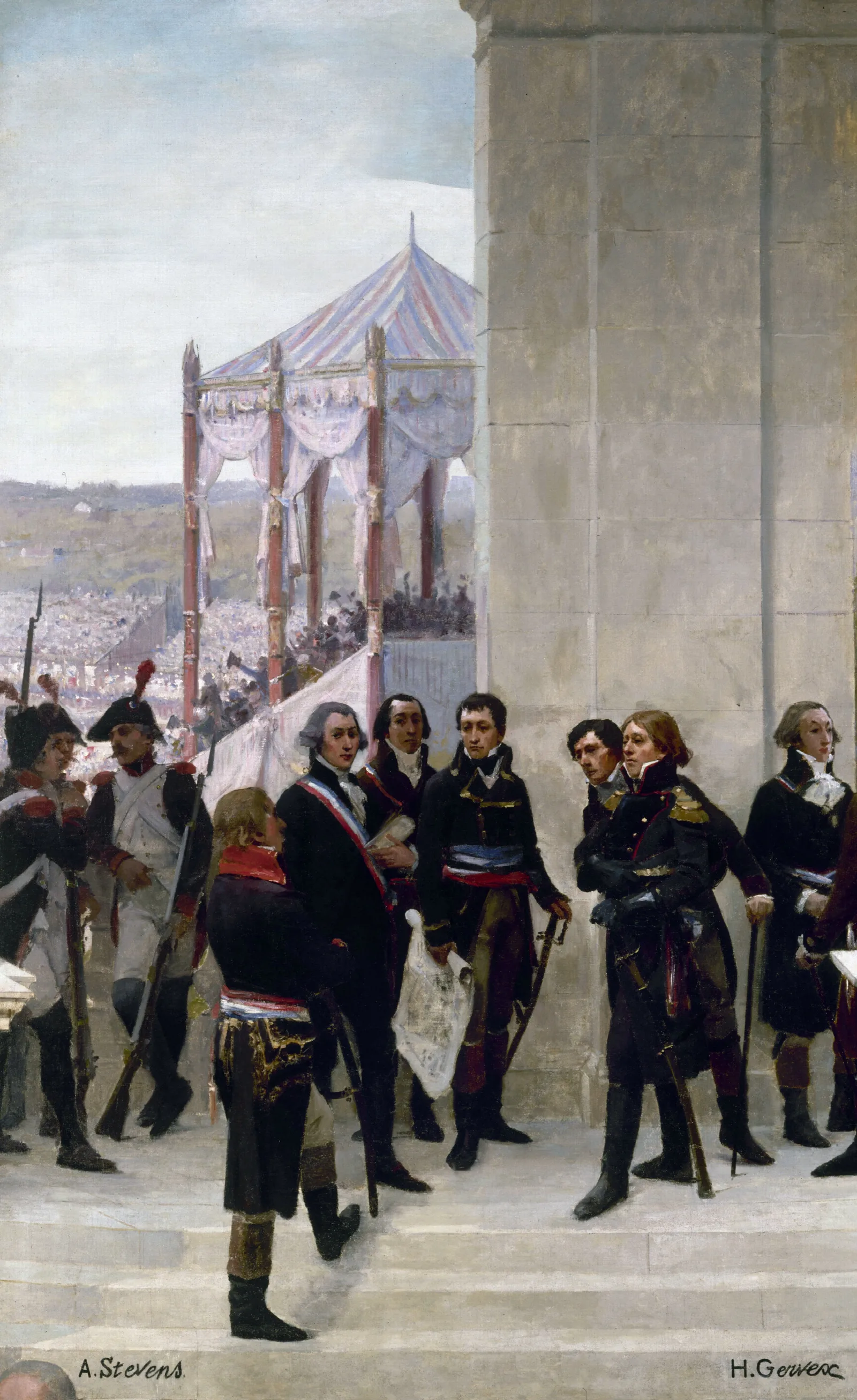 Federation Day 1790 The Convention 1792 Wall Art by Henri Gervex - Canvas Print