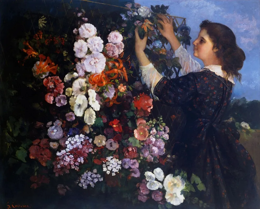 Trellis Wall Art by Gustave Courbet - Canvas Print
