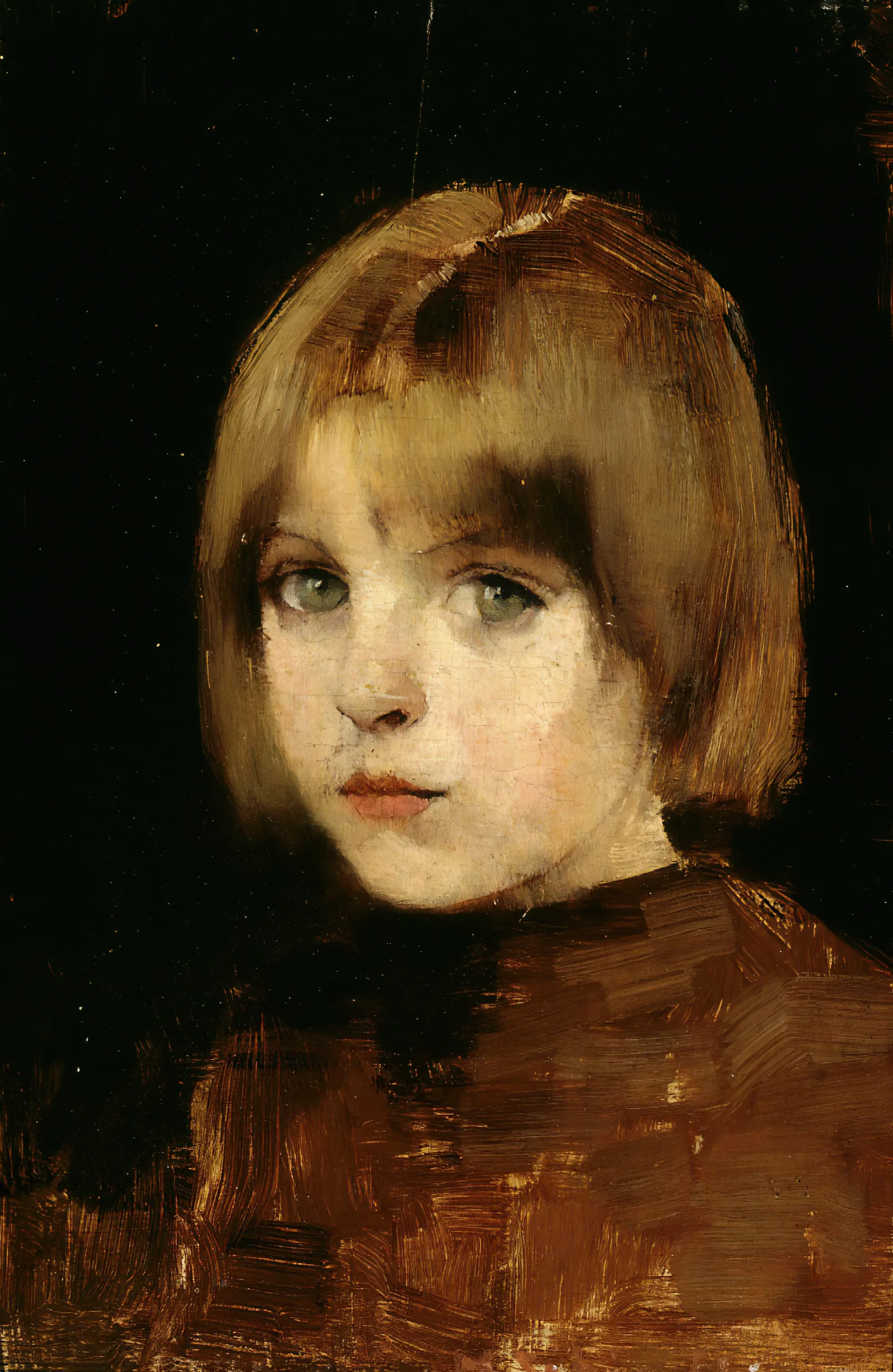 Head Of A Girl Wall Art by Helene Schjerfbeck - Canvas Print