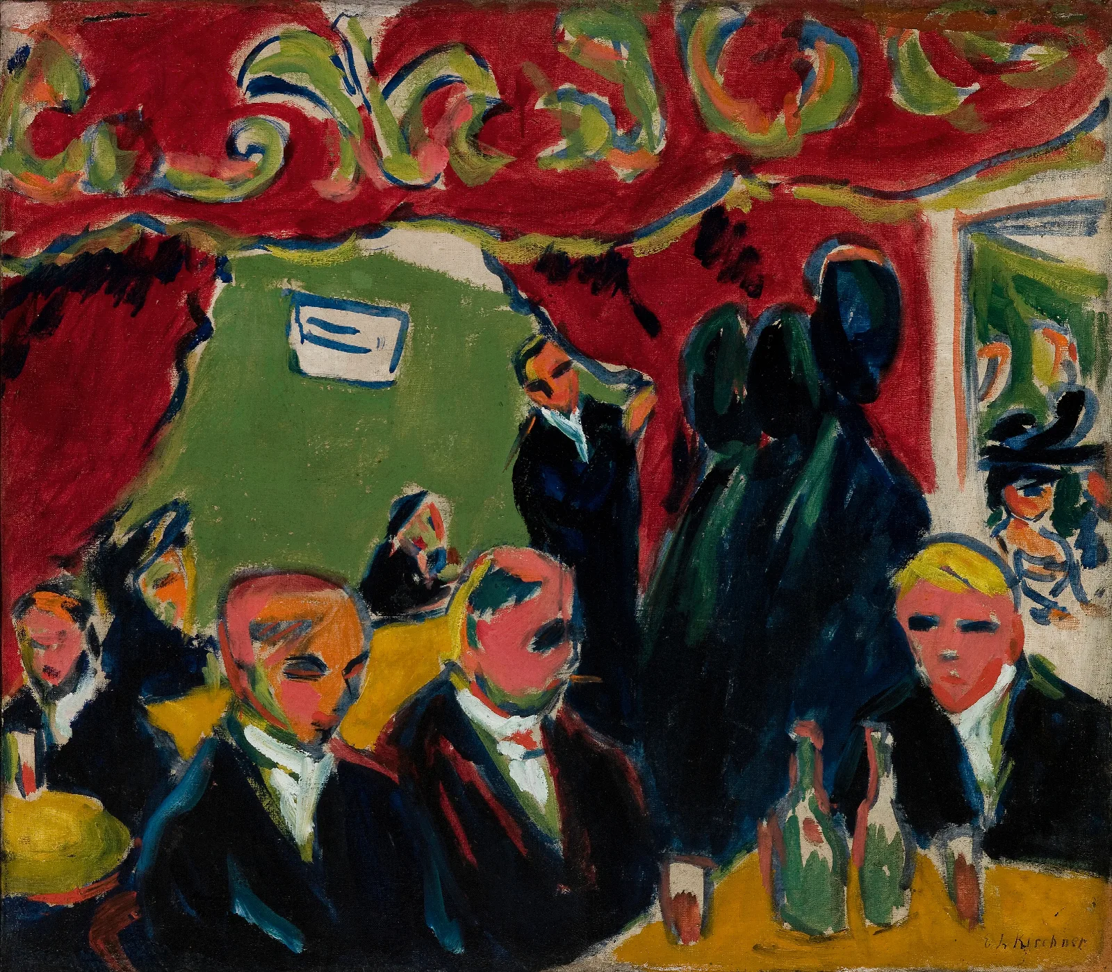 Tavern Wall Art by Ernst Ludwig Kirchner - Canvas Print