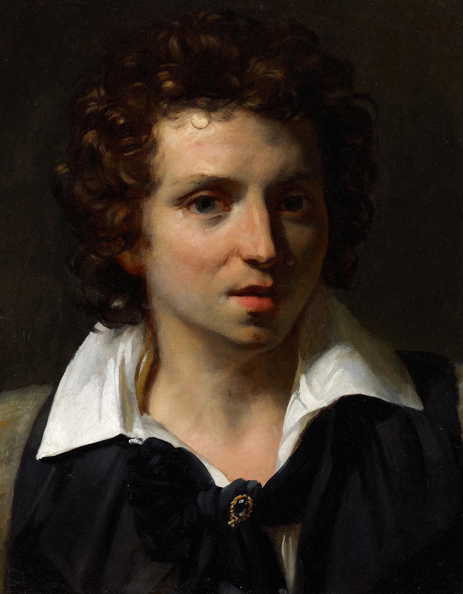 Portrait Of A Young Man 7 Wall Art by Théodore Géricault - Canvas Print