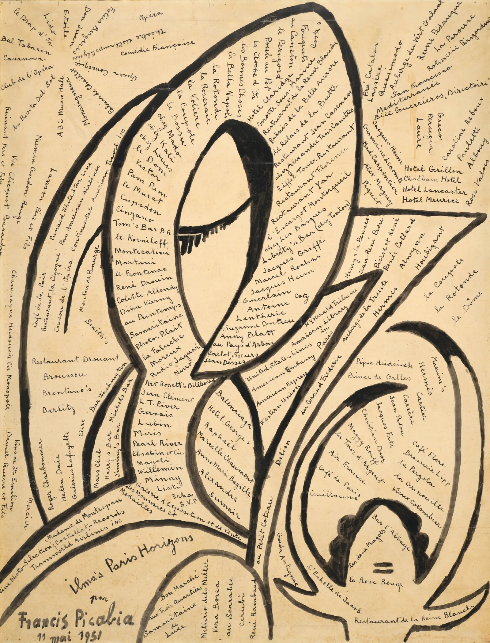 Ilmas Paris Horizons Wall Art by Francis Picabia - Canvas Print