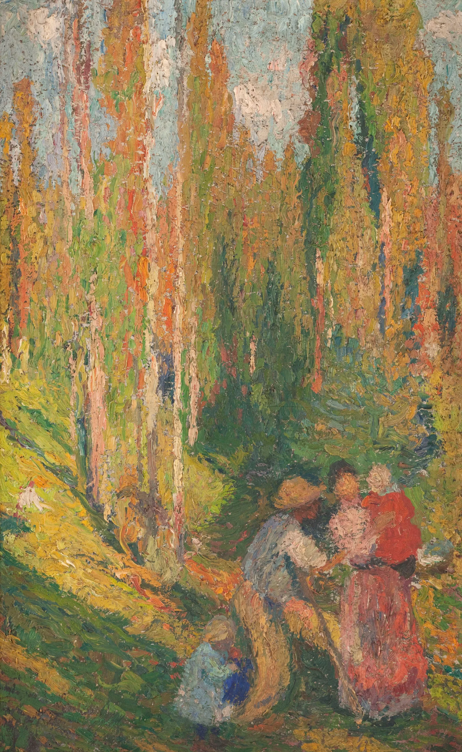 Lete Scene Champetre 2 Wall Art by Henri Martin - Canvas Print