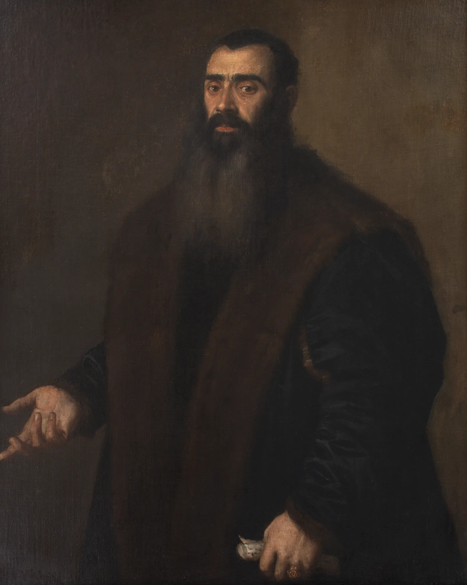 Portrait Of The Nuremburg Merchant And Collector Willibald Imhoff The Elder 1519 1580 Wall Art by Titian - Canvas Print