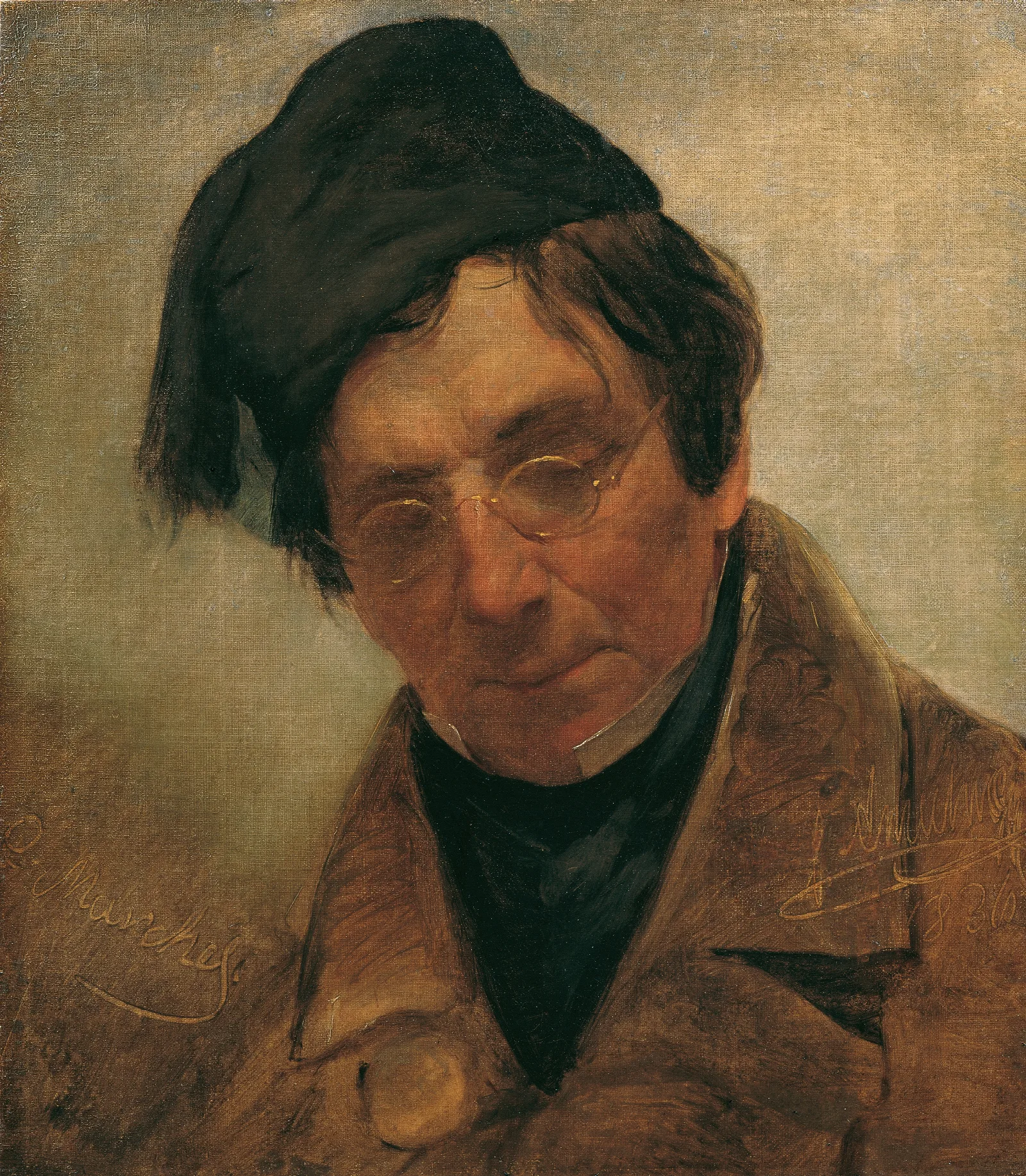 Der Bildhauer Pompeo Marchesi Wall Art by Friedrich von Amerling - Canvas Print