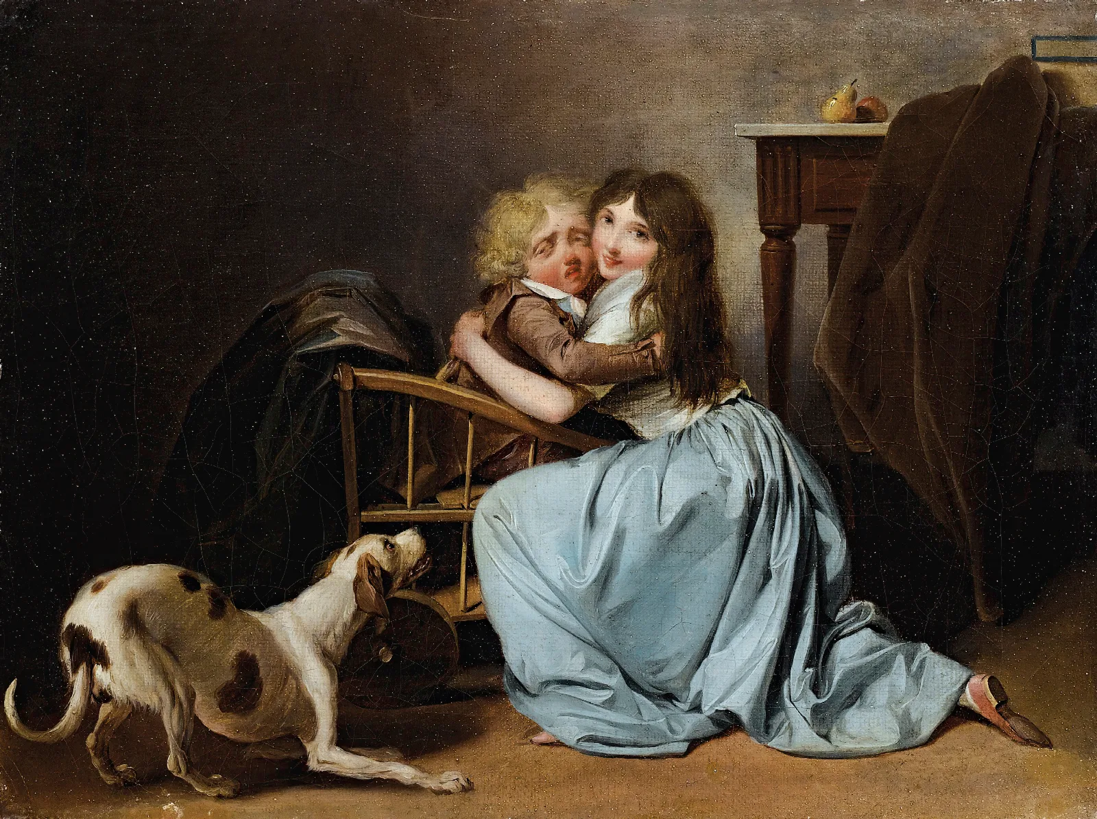 The Unfounded Fear Wall Art by Louis-Léopold Boilly - Canvas Print