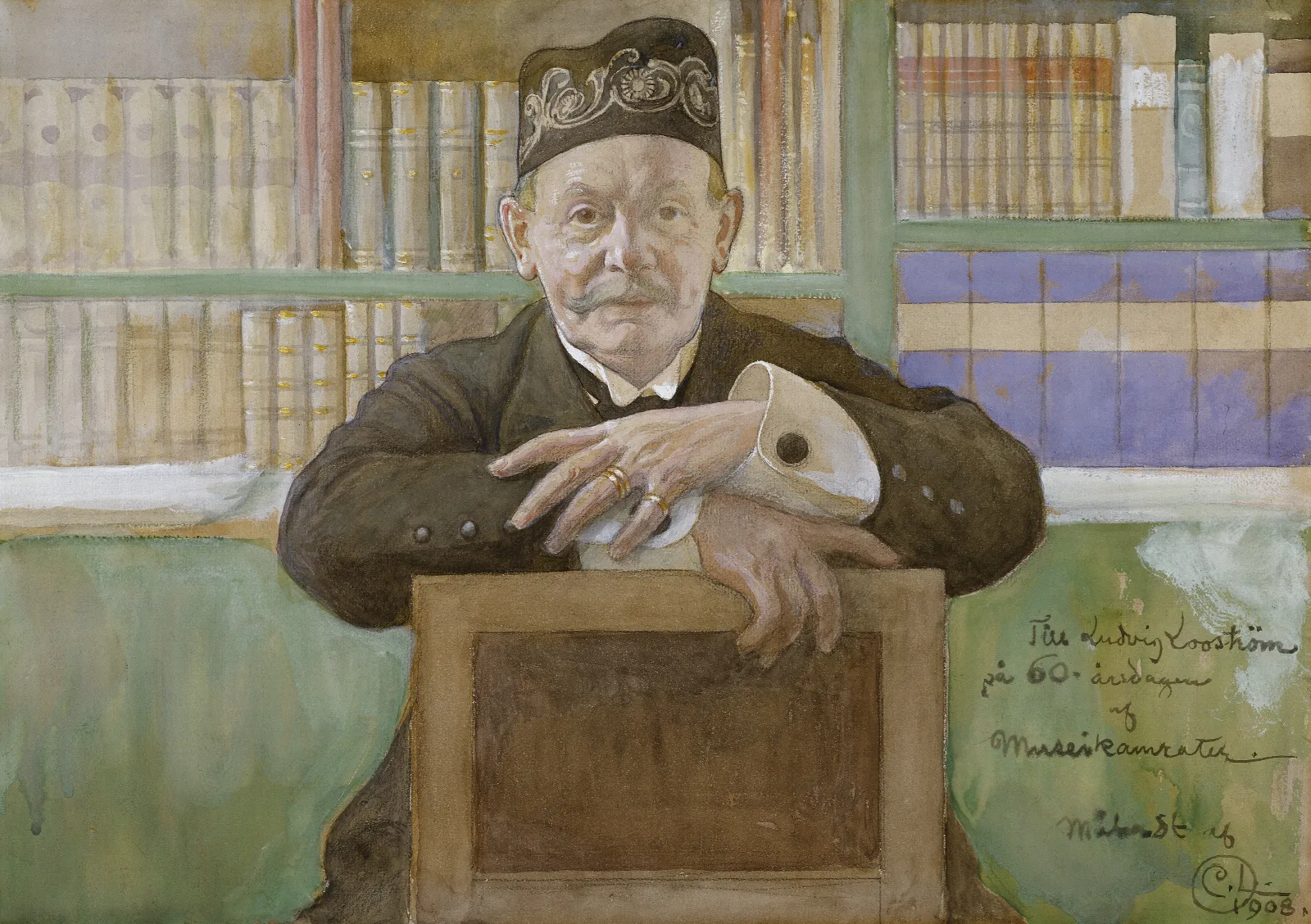 Ludvig Loostrom Wall Art by Carl Larsson - Canvas Print