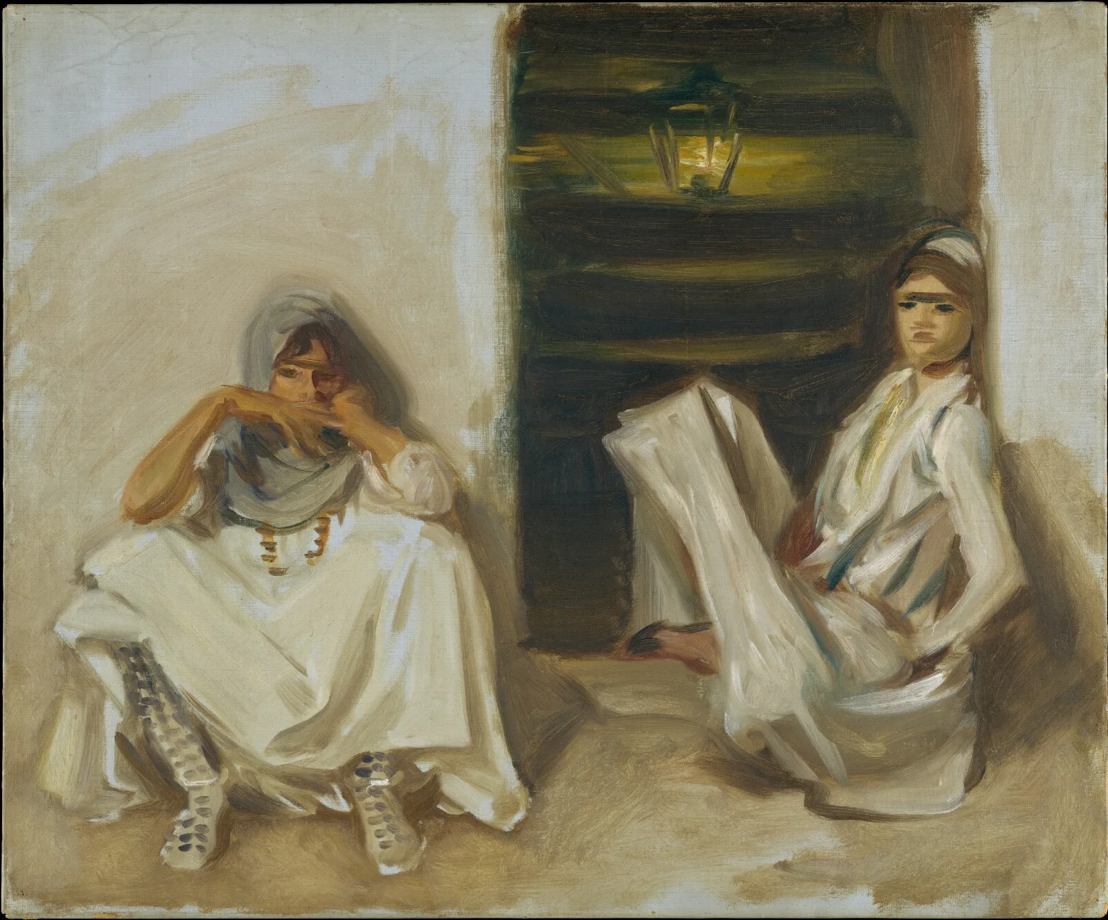 Two Arab Women Wall Art by John Singer Sargent - Canvas Print