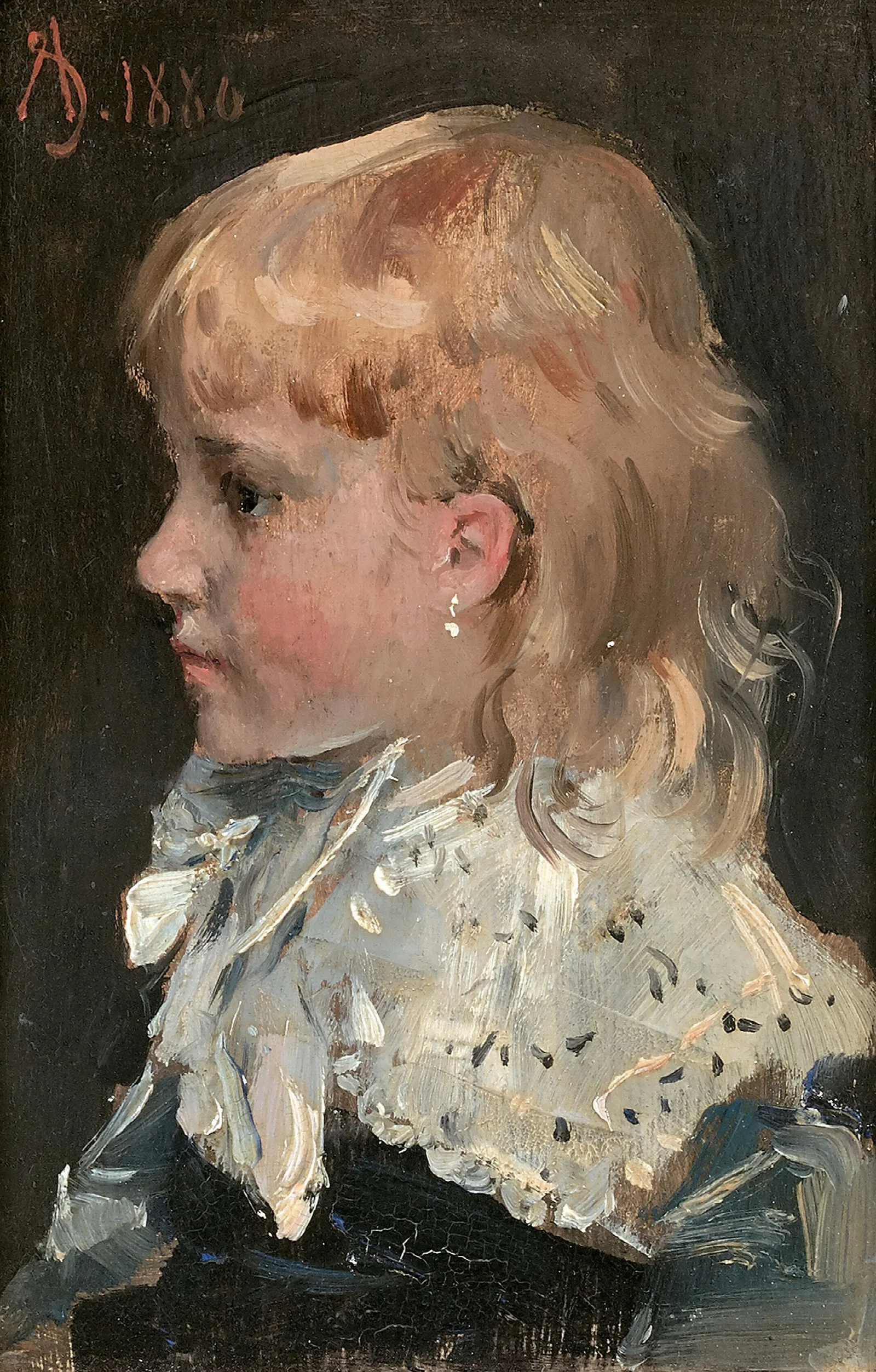 Portrait Dalice Gamby Wall Art by Alfred Stevens - Canvas Print