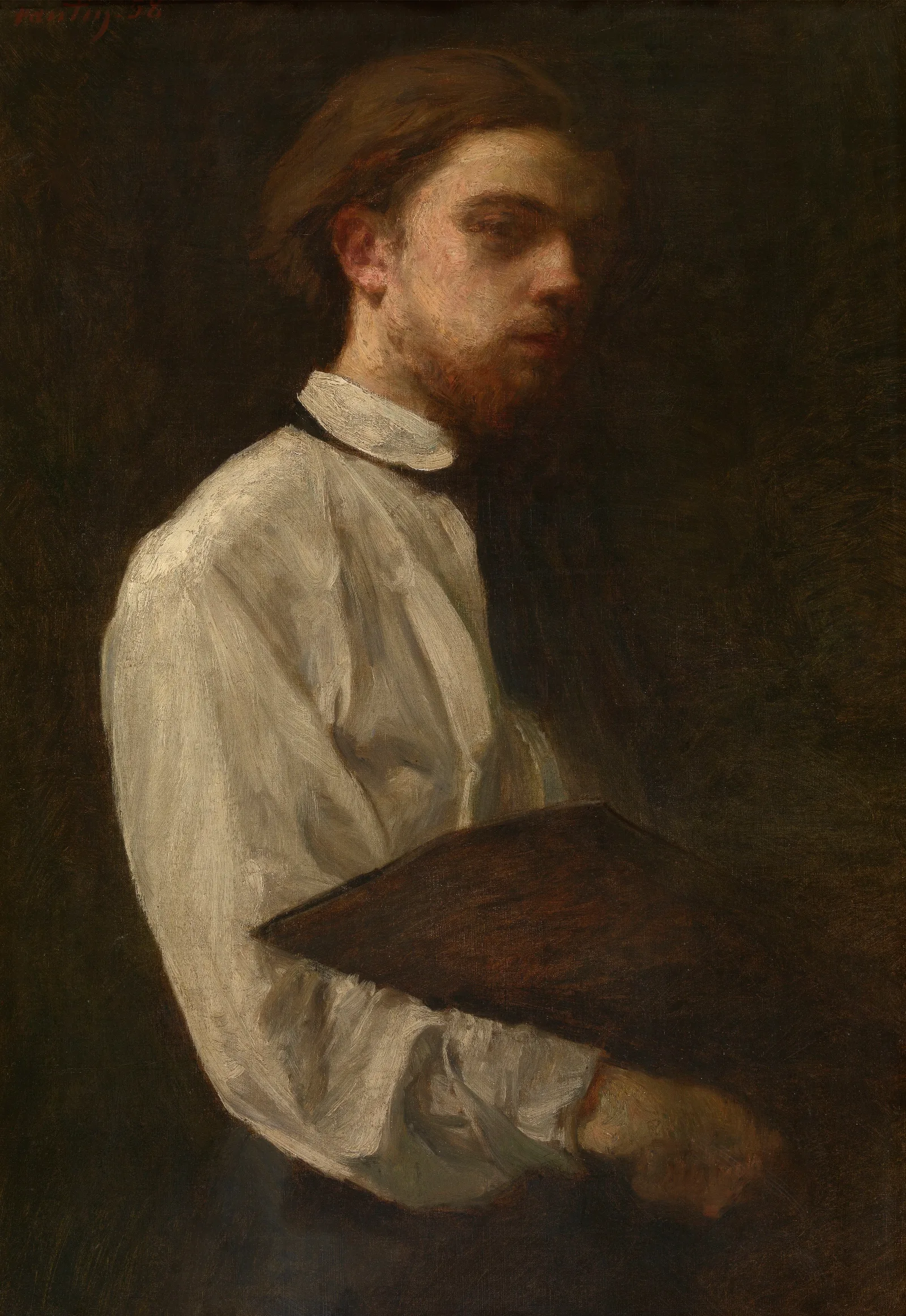 Self Portrait 506 Wall Art by Henri Fantin-Latour - Canvas Print