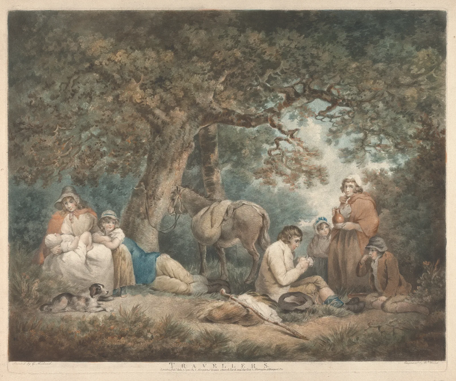 Travellers Wall Art by George Morland - Canvas Print