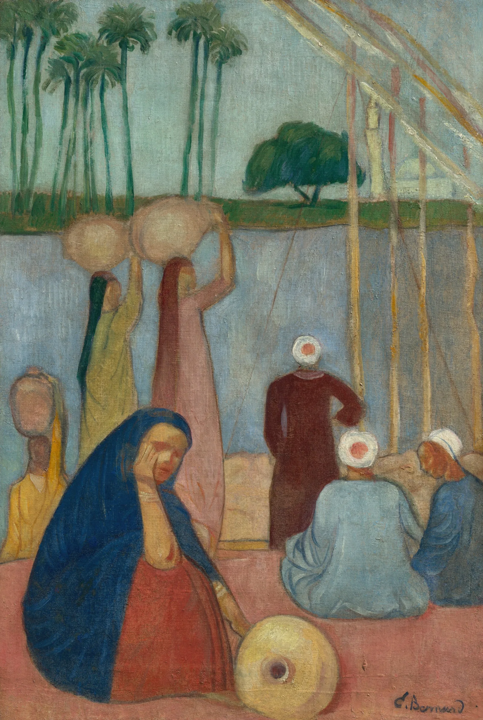 Les Bords Du Nil 2 Wall Art by Emile Bernard - Canvas Print