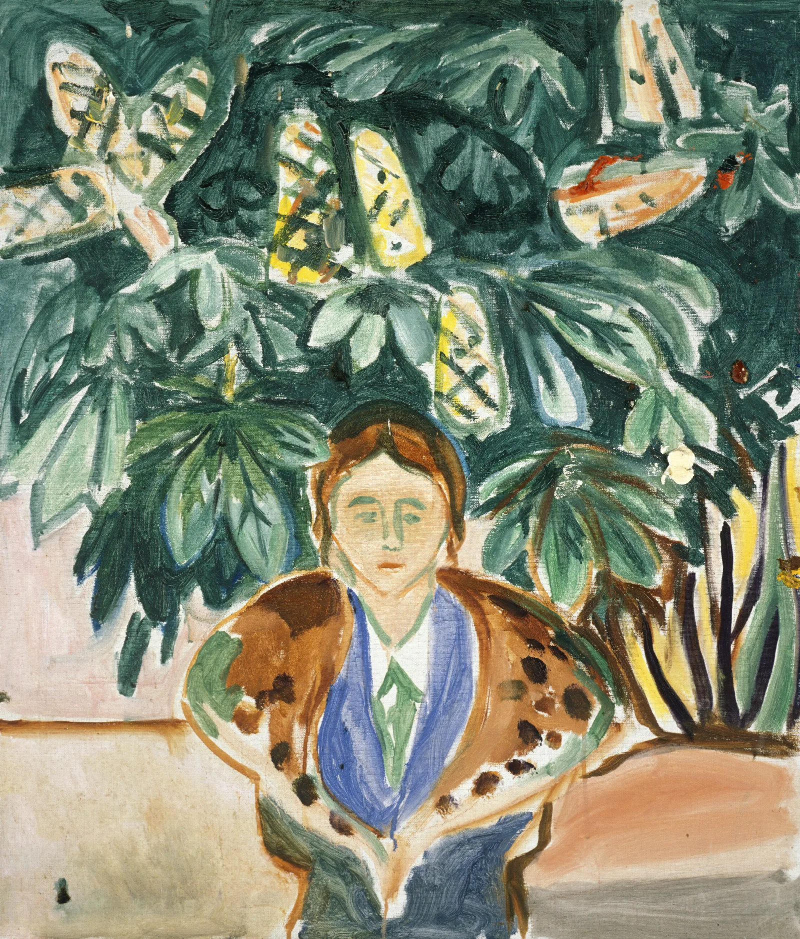 Under The Chestnut Tree Wall Art by Edvard Munch - Canvas Print