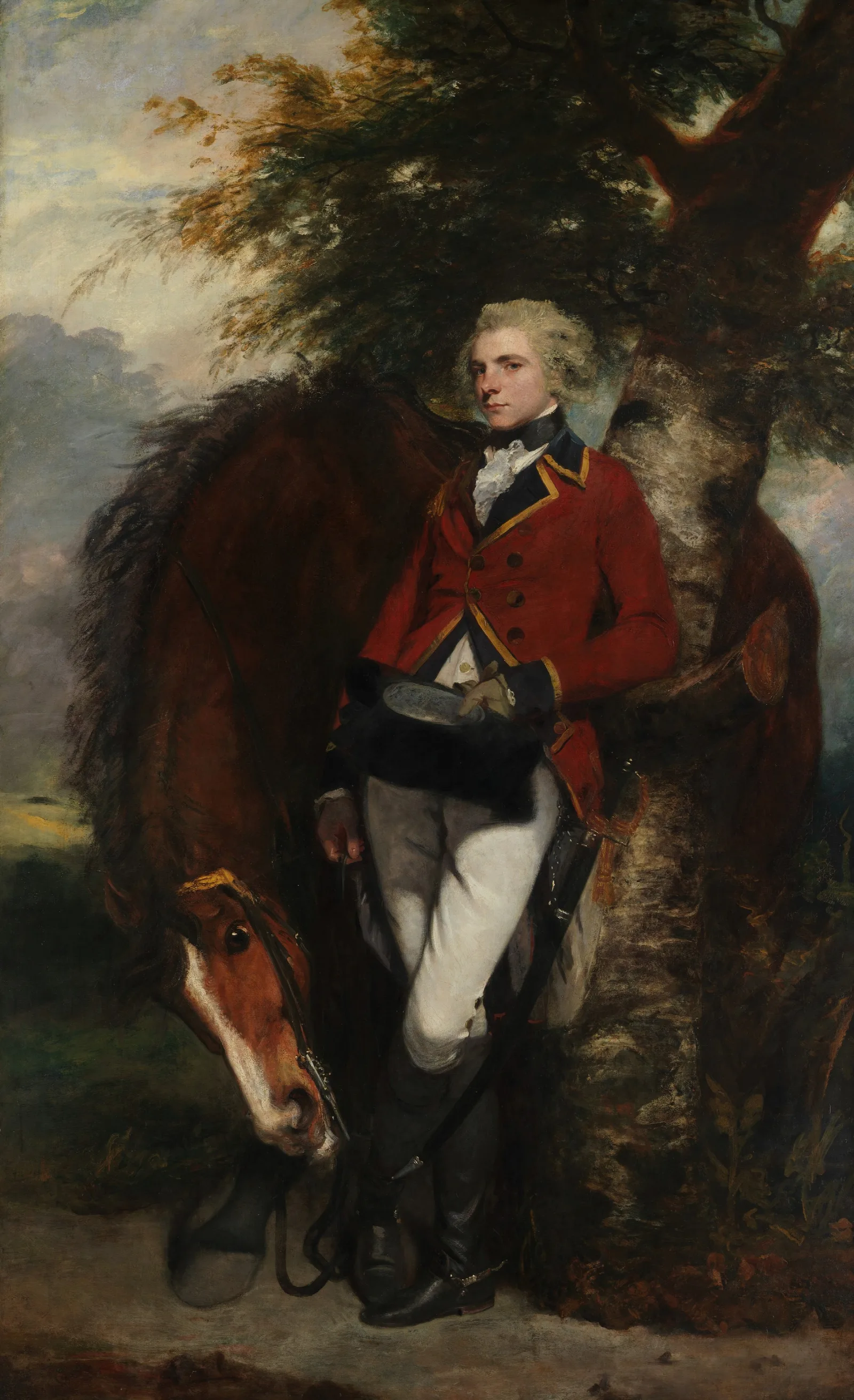 Captain George K H Coussmaker 1759 1801 Wall Art by Sir Joshua Reynolds - Canvas Print