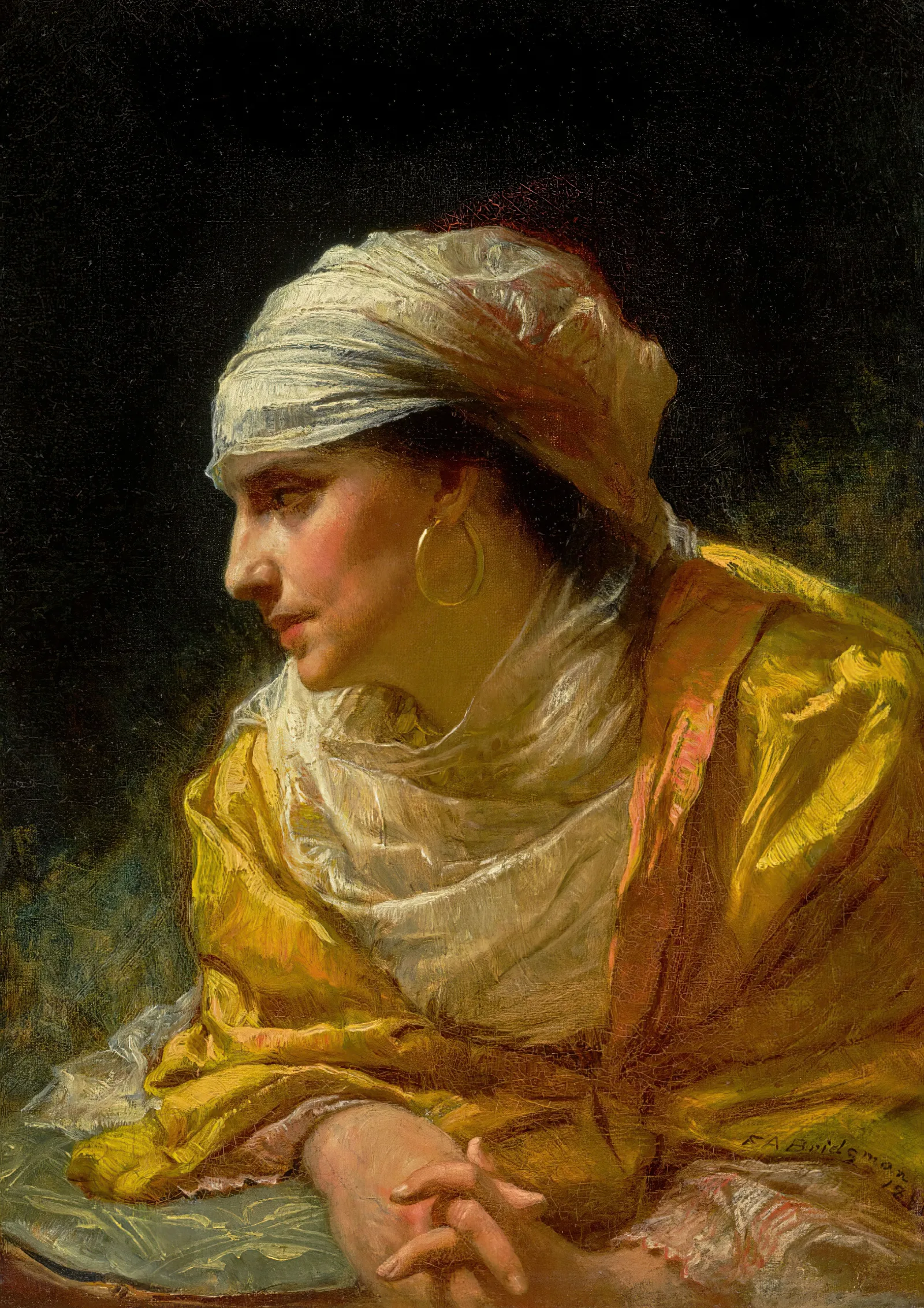 The Glance Wall Art by Frederick Arthur Bridgman - Canvas Print