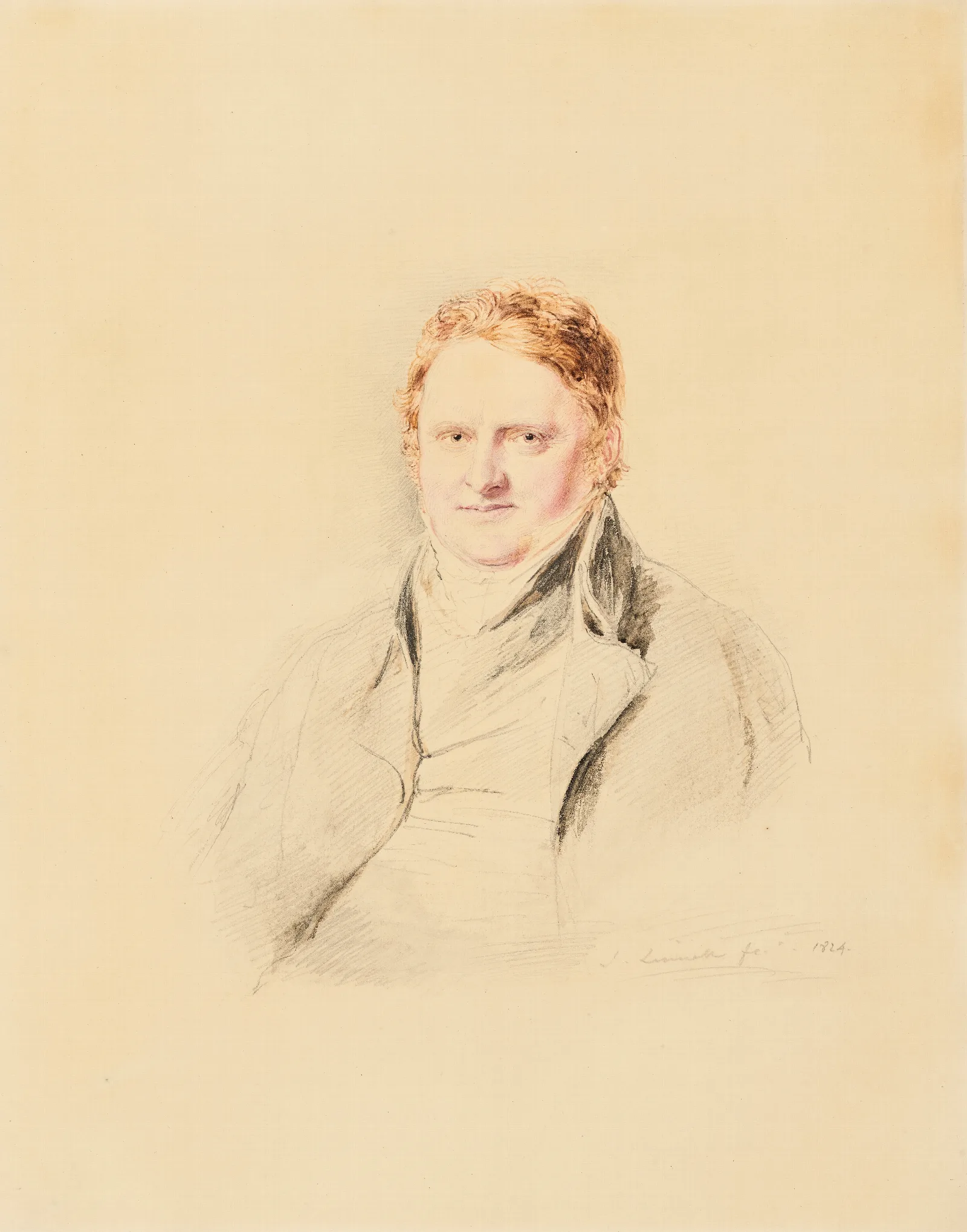 Portrait Of John Varley Wall Art by John Linnell - Canvas Print
