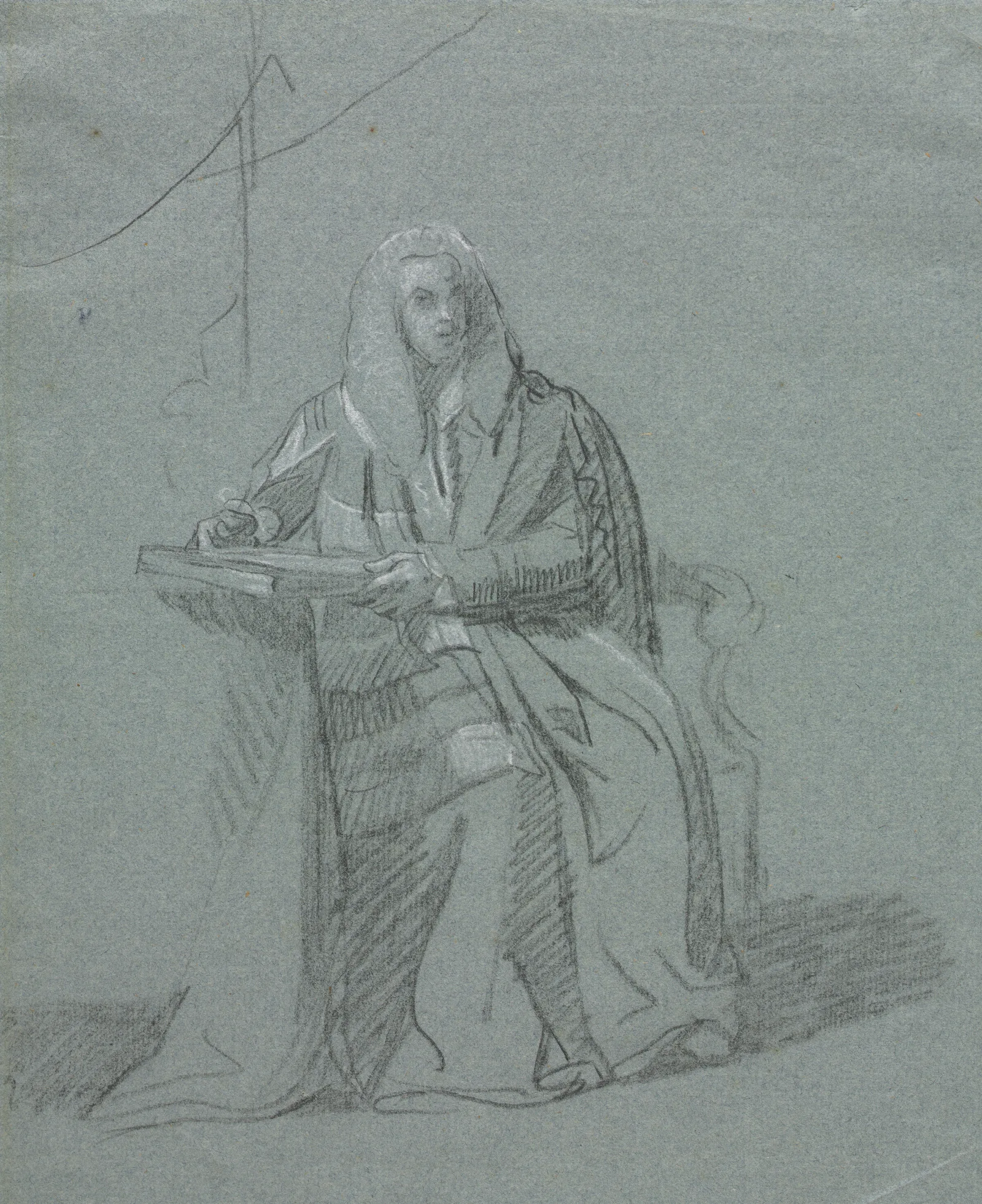 Portrait Of William Murray Earl Of Mansfield 1705 1793 Wall Art by John Singleton Copley - Canvas Print