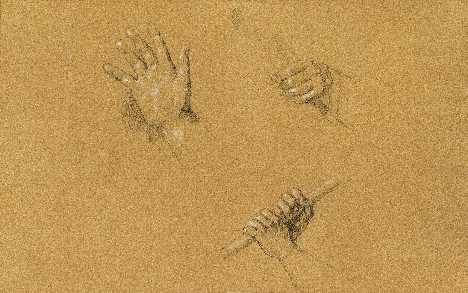 Handstudien Zur Szene Aus Dem Tiroler Freiheitskampf Wall Art by Johann Peter Krafft - Canvas Print