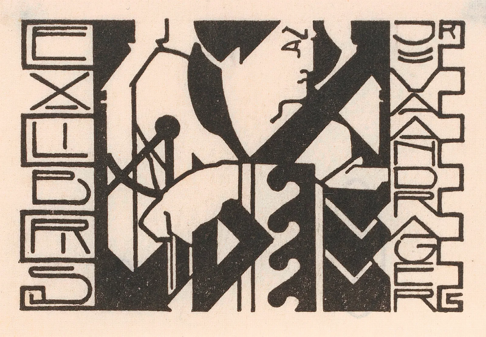 Ex Libris Van J Van Der Ager Wall Art by Reijer Stolk - Canvas Print