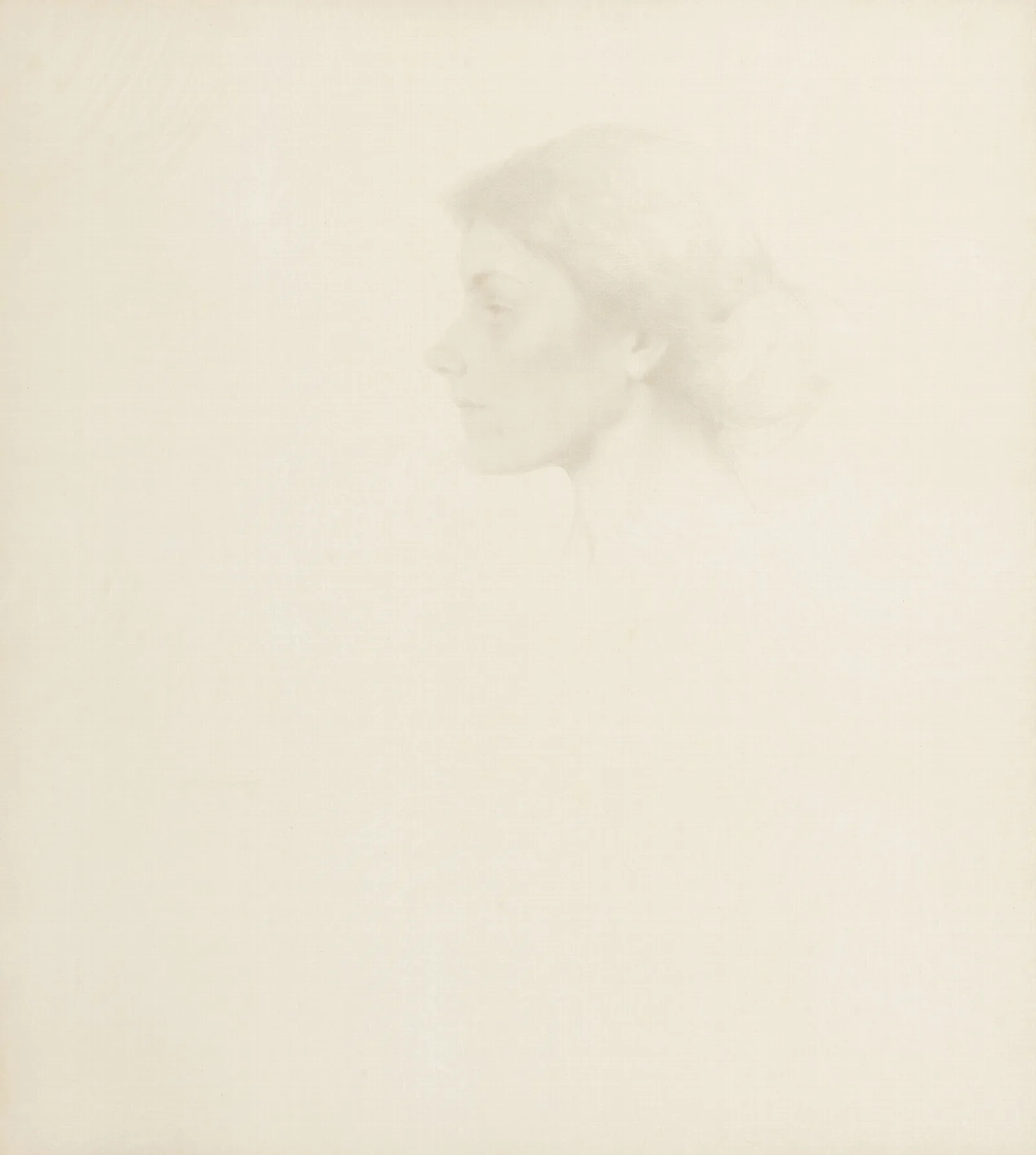 Portrait Of A Woman 356 Wall Art by Thomas Wilmer Dewing - Canvas Print