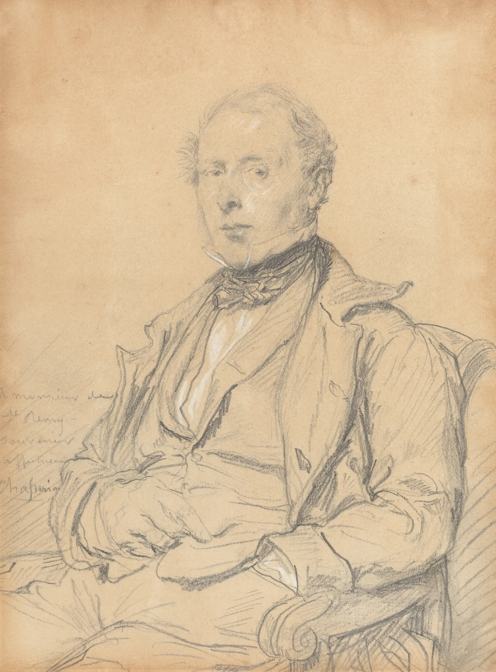 Victor Auguste De Saint Remy Wall Art by Théodore Chassériau - Canvas Print