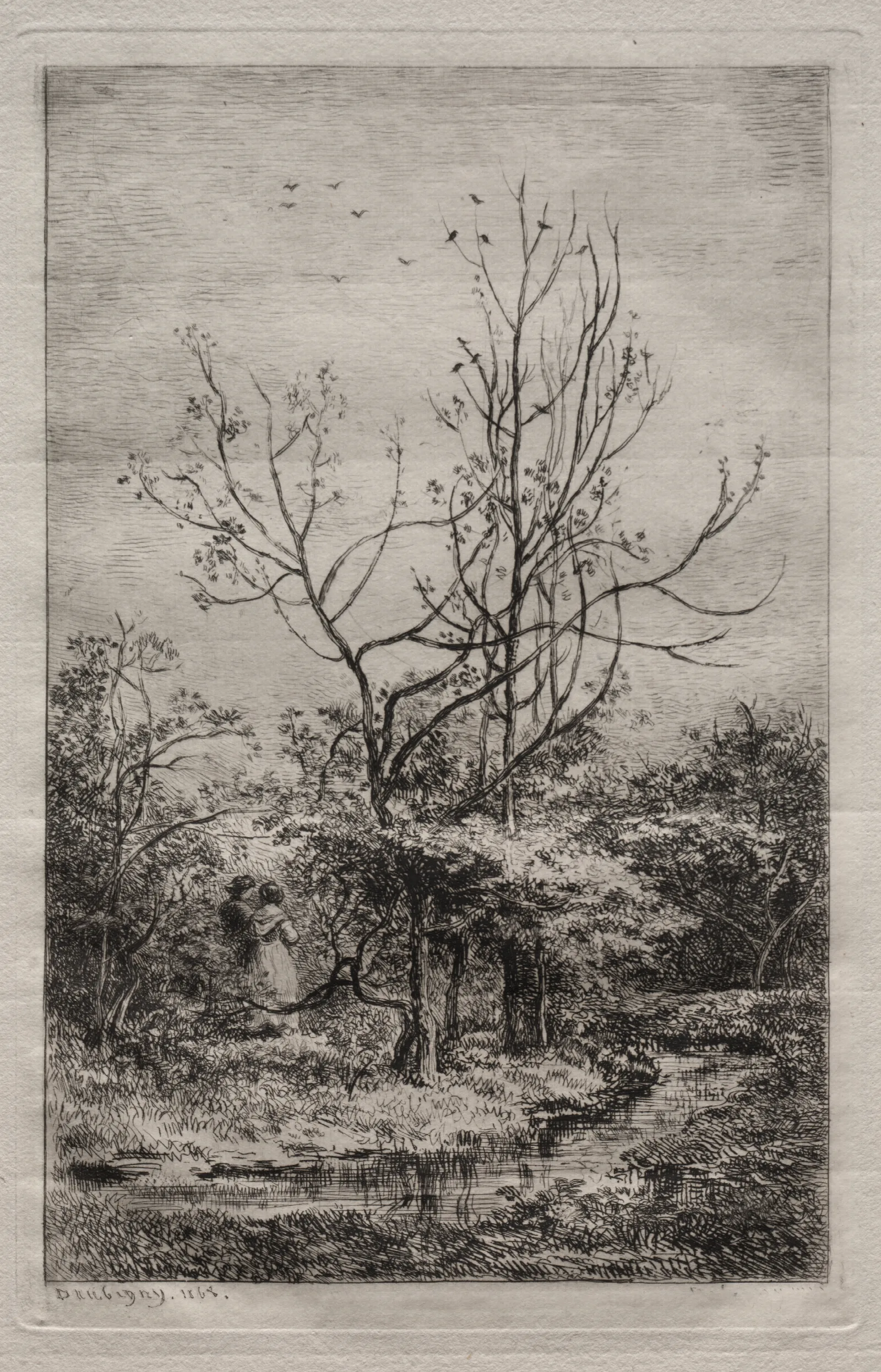 The Orchard 6 Wall Art by Charles François Daubigny - Canvas Print