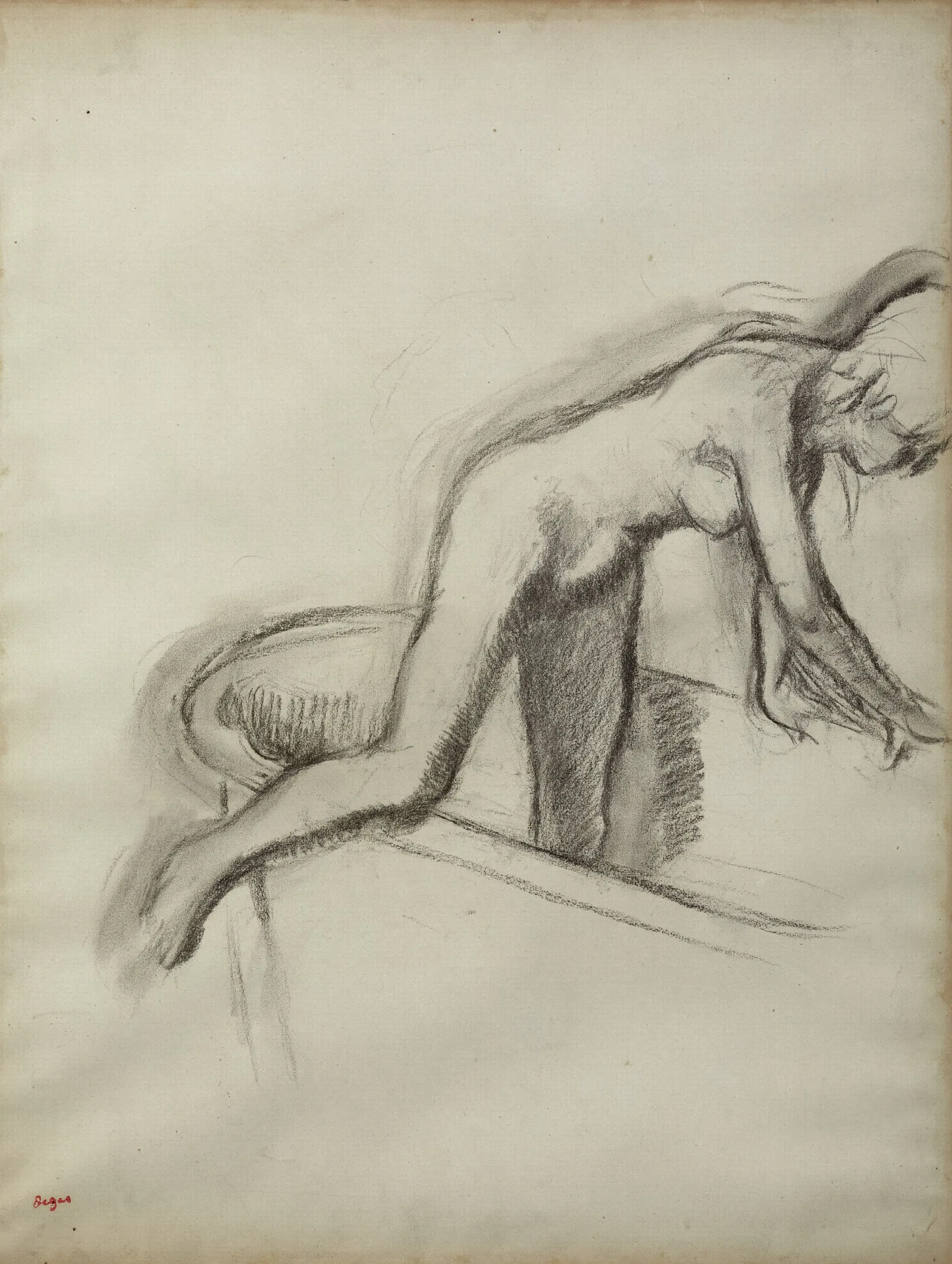 Le Bain 9 Wall Art by Edgar Degas - Canvas Print
