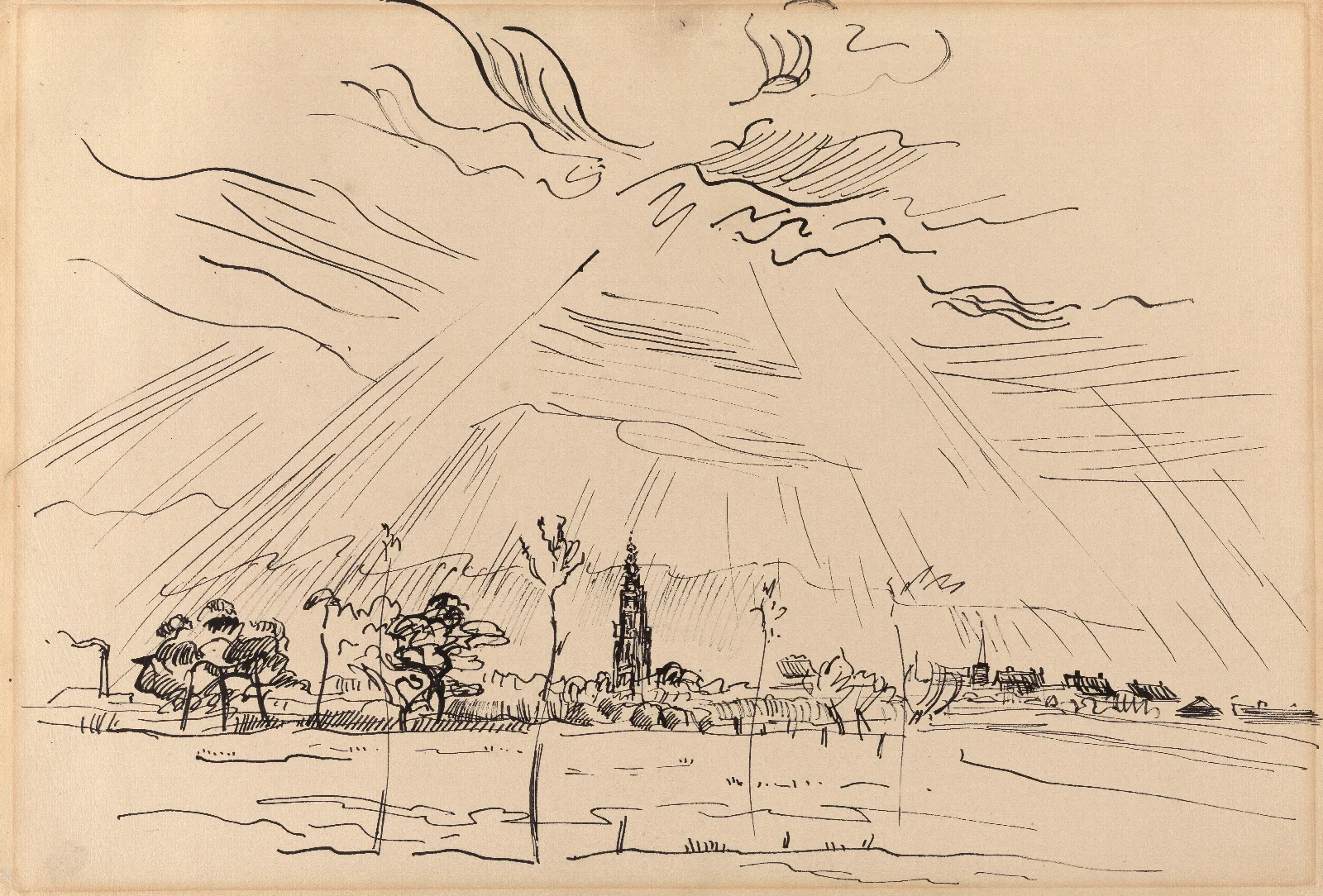 Landscape Near Amersfoort Wall Art by Rik Wouters - Canvas Print