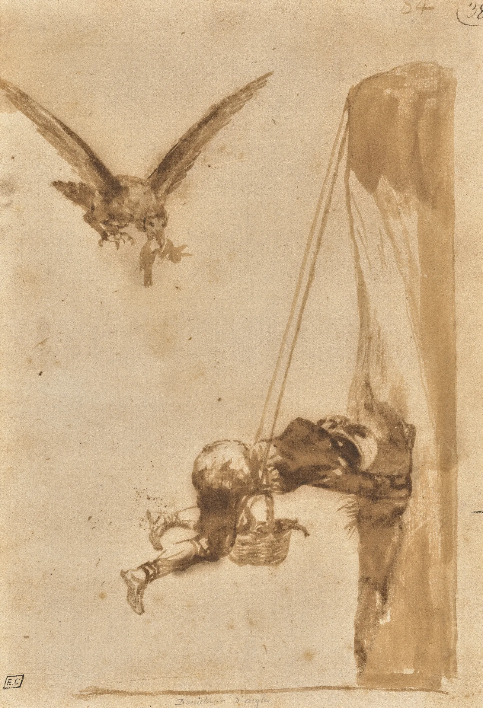 The Eagle Hunter Wall Art by Francisco de Goya - Canvas Print