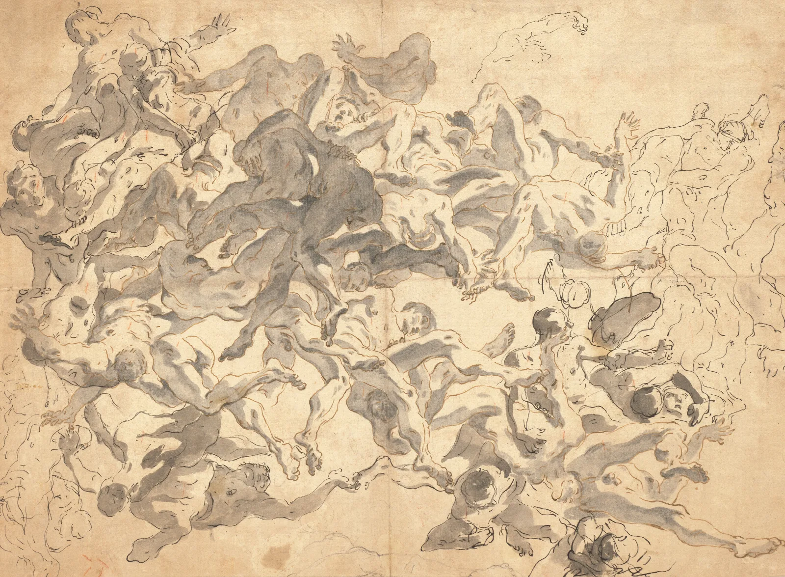 The Fall Of The Rebel Angels 5 Wall Art by Giovanni Battista Tiepolo - Canvas Print