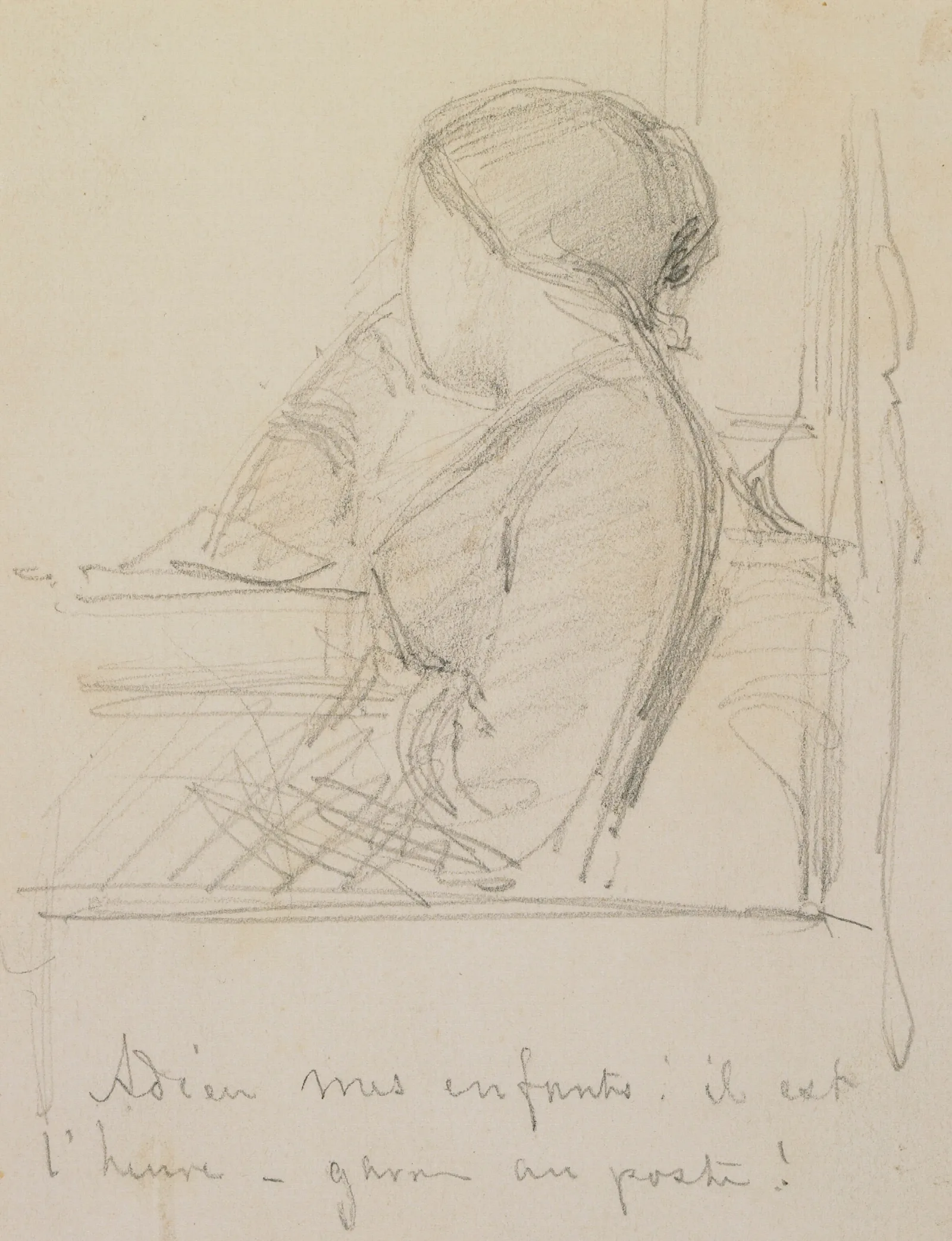 Adieu Mes Enfants Il Est Lheure Wall Art by James Abbott McNeill Whistler - Canvas Print