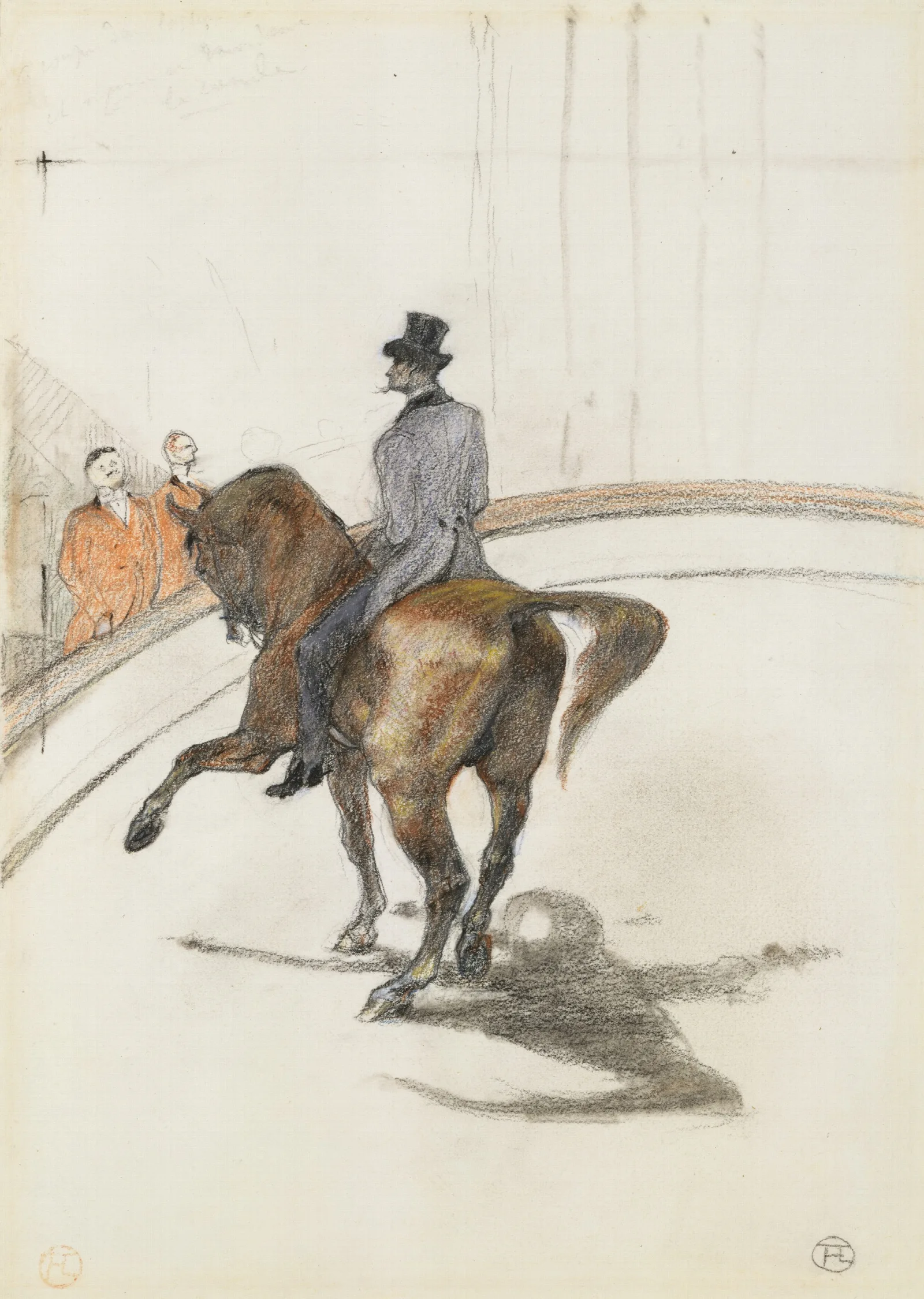 At The Circus The Spanish Walk Au Cirque Le Pas Espagnol Wall Art by Henri de Toulouse-Lautrec - Canvas Print