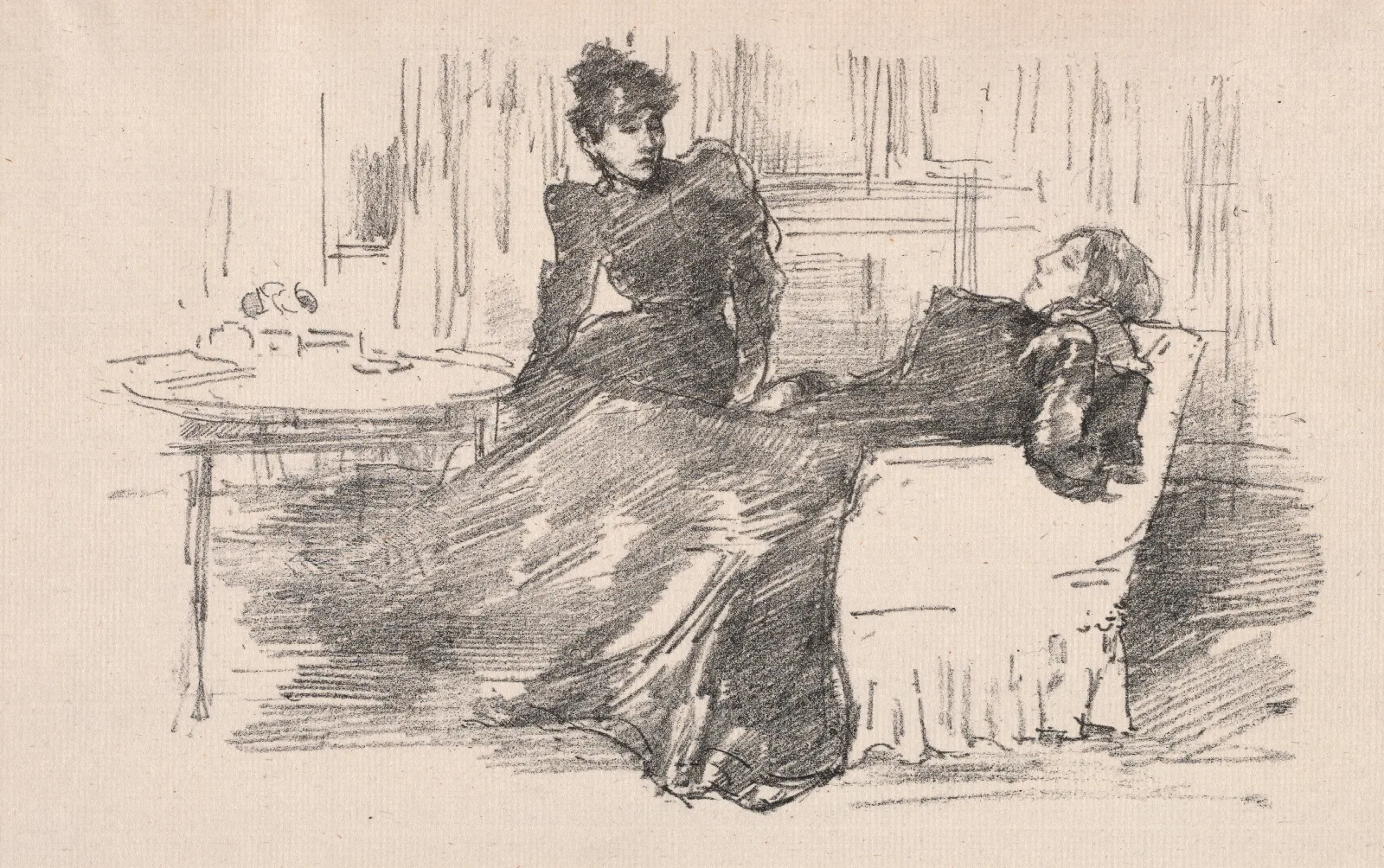 The Sisters 7 Wall Art by James Abbott McNeill Whistler - Canvas Print