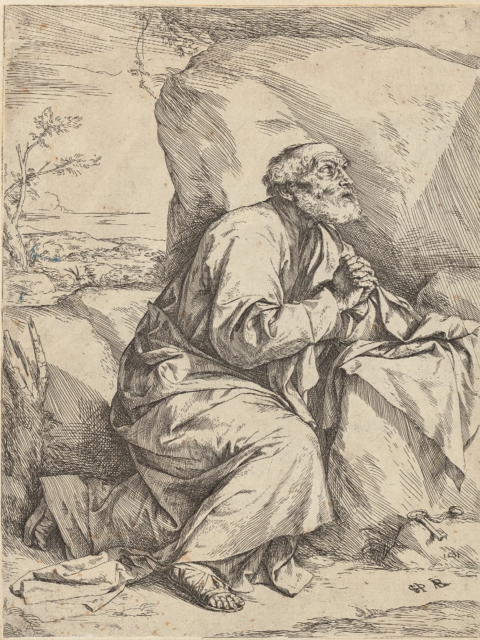 Penitence Of Saint Peter Wall Art by Jusepe de Ribera - Canvas Print